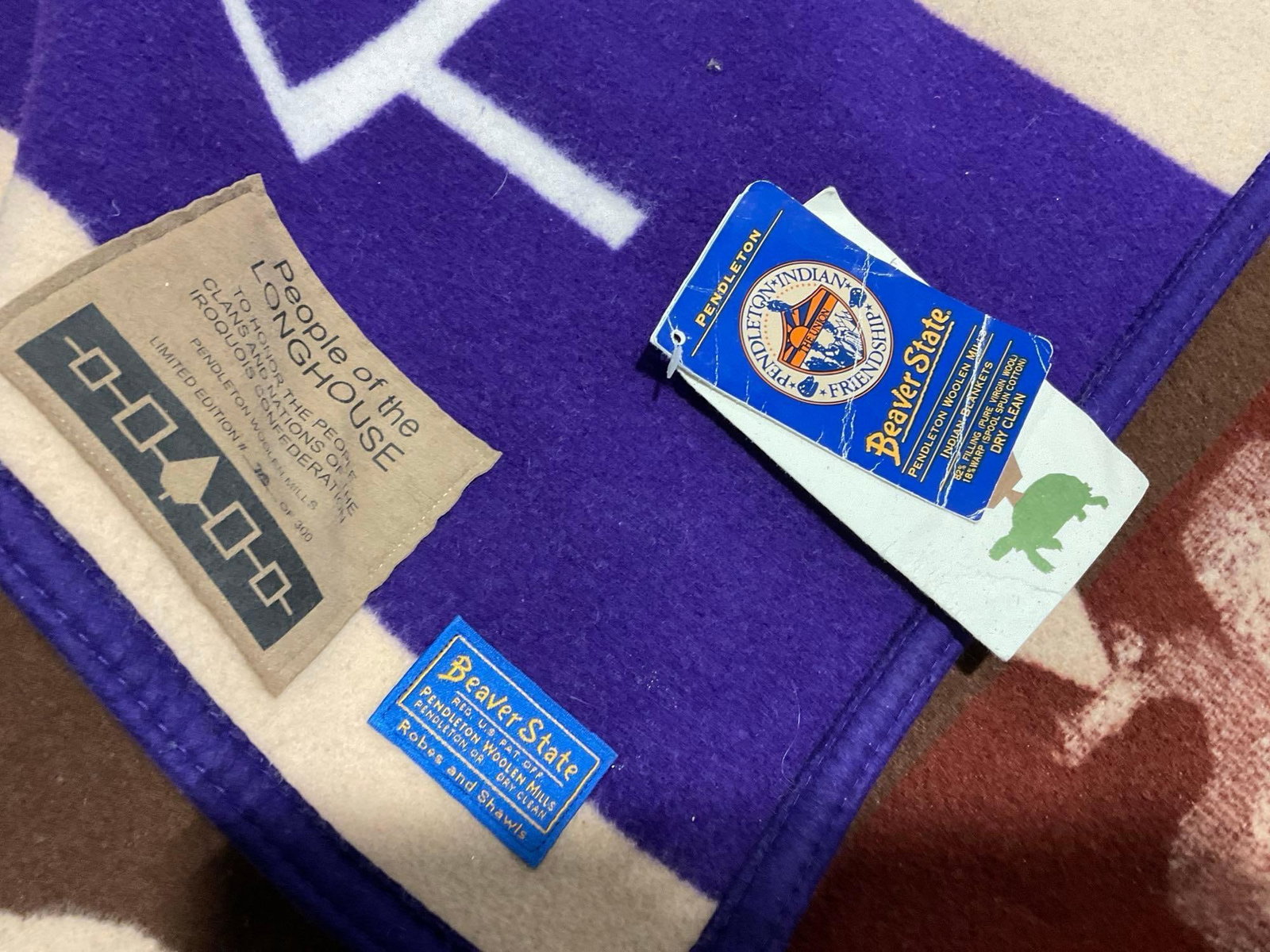 Limited Edition #d 78 of 300, Beaver State Pendleton Blanket, 76x62 w/Tags still on - 7