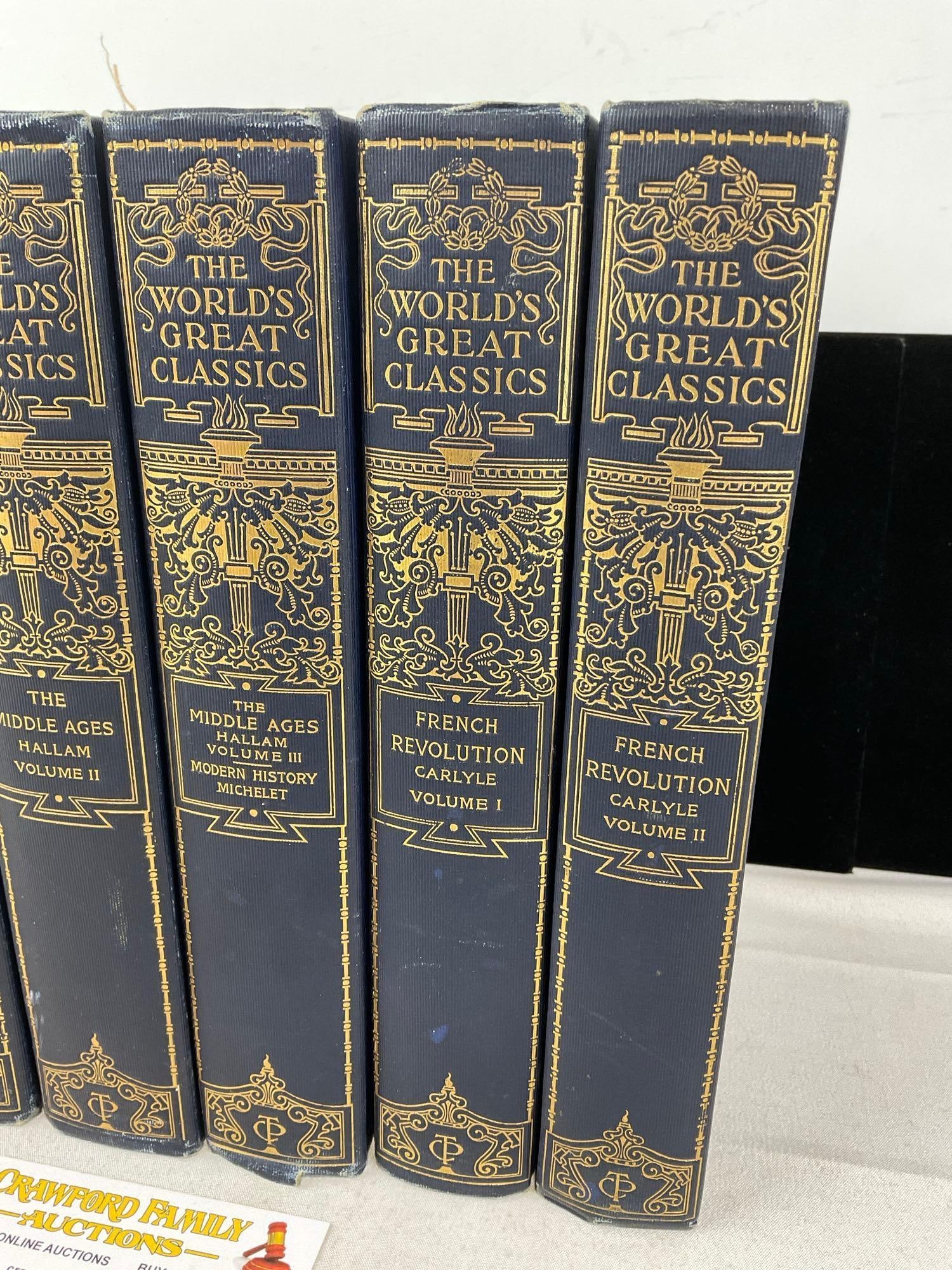 6x The Worlds Great Classics, Ancient History, The Middle Ages, Vols 1-3 & French Revolution vols... - 3