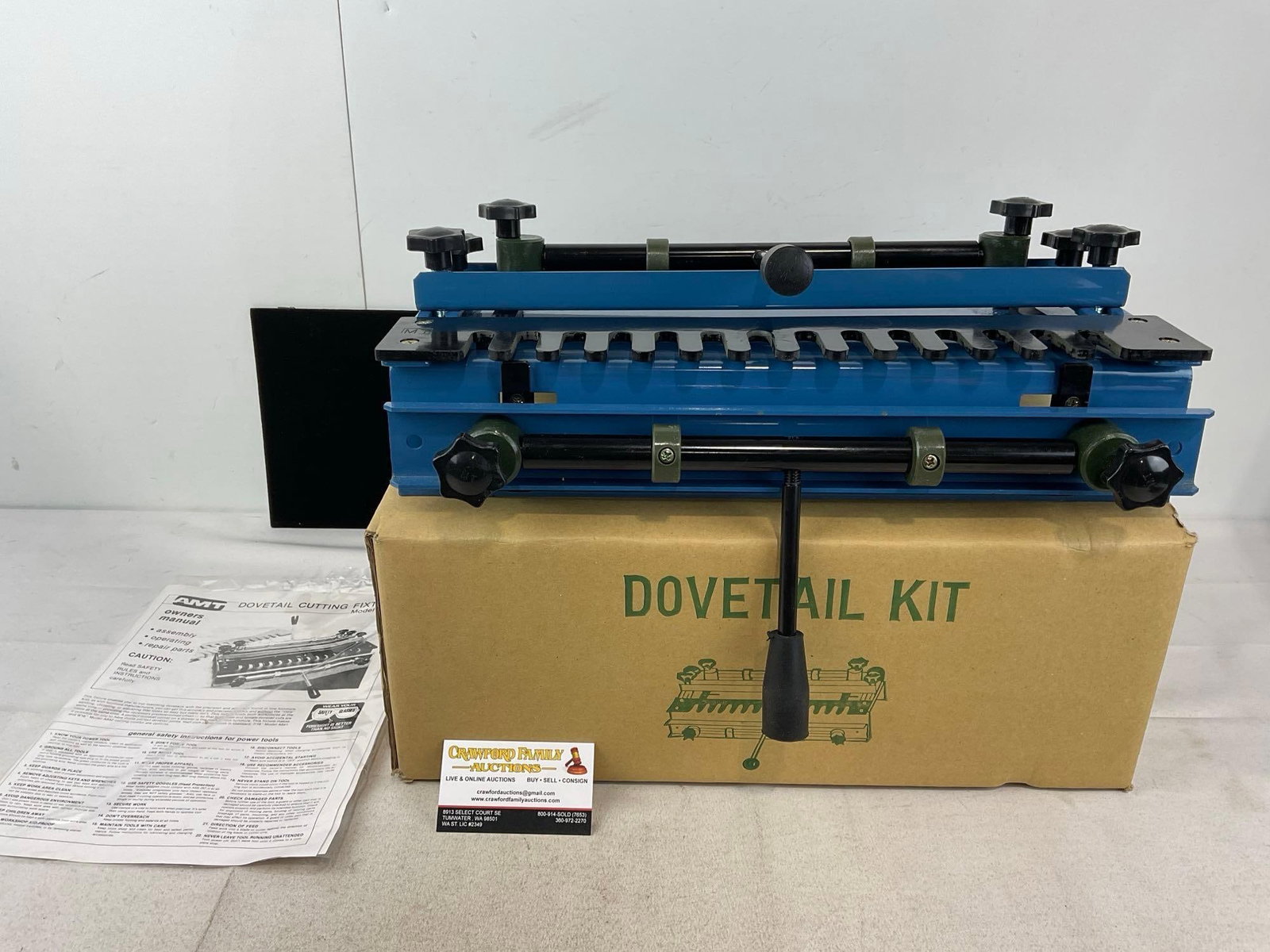 AMT Dovetail Cutting Fixture, model A840, looks to be NIB, 10x20x14 inches
