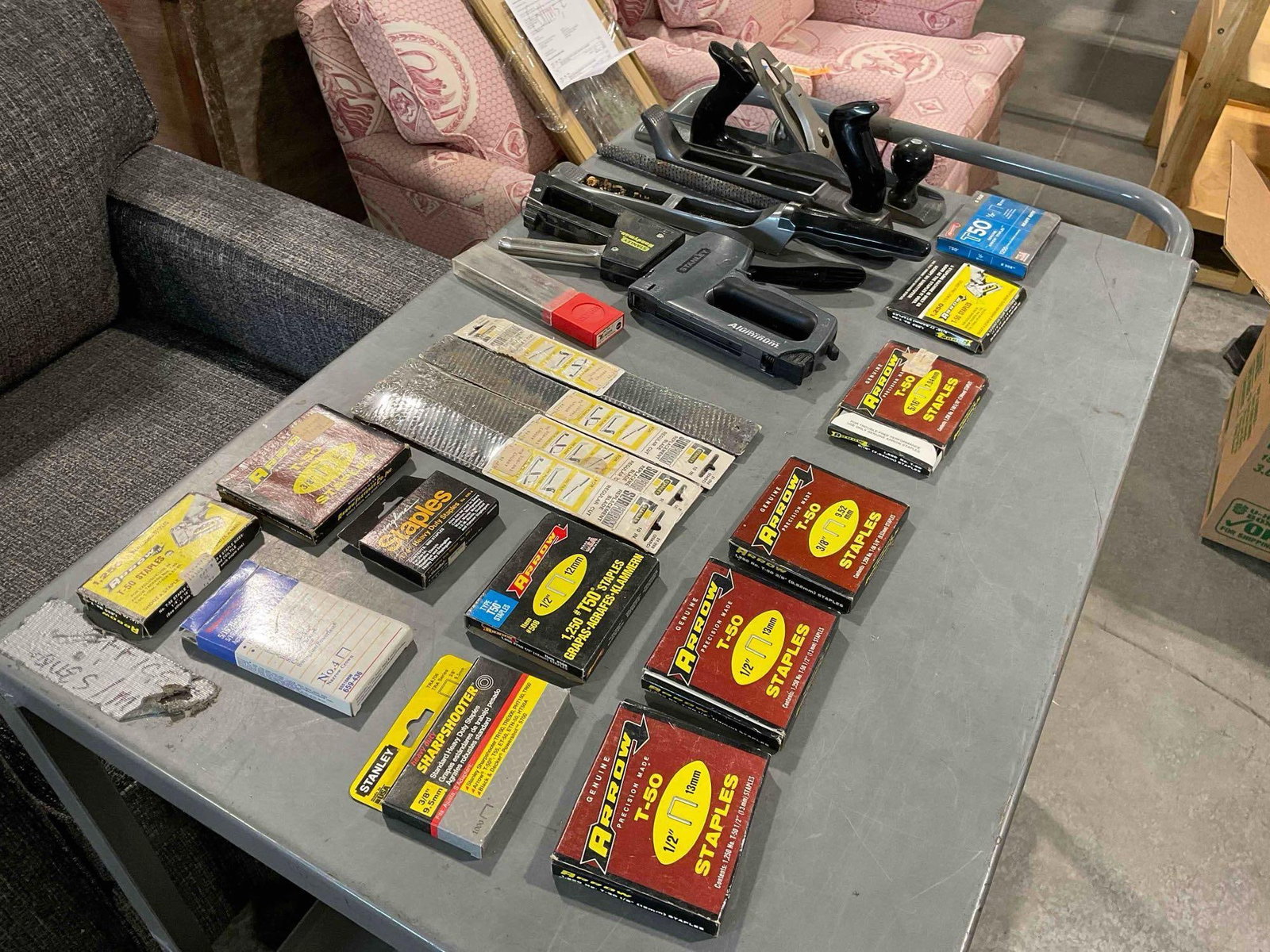 23 pcs Hand Tools & Supplies Assortment, incl. Handyman Planer, Stanley Stapler & More! See pics. - 2