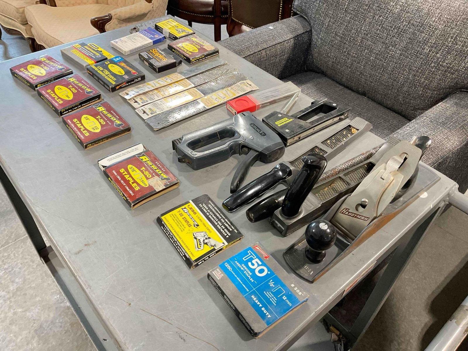 23 pcs Hand Tools & Supplies Assortment, incl. Handyman Planer, Stanley Stapler & More! See pics. - 3