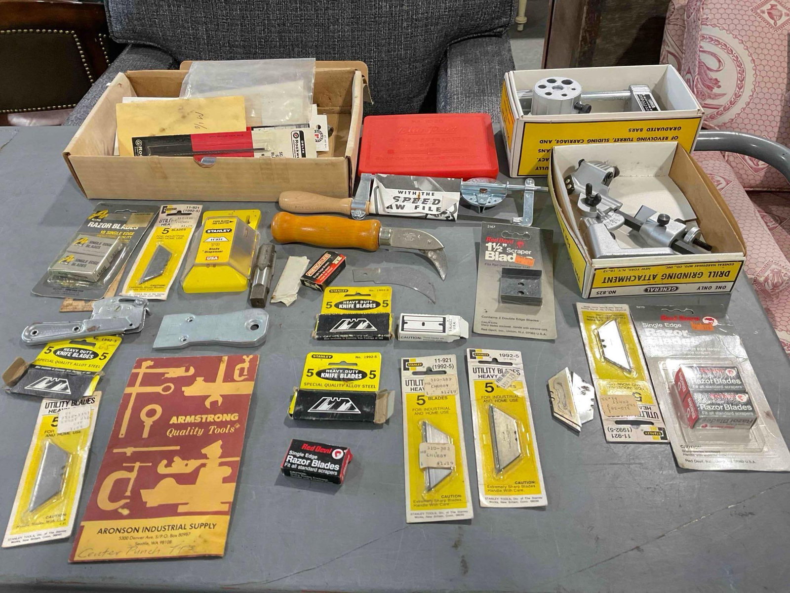 25+ pcs Vintage Hand Tools & Supplies Assortment, incl. General Drill Grinding Attachment & More! (1 of 5)
