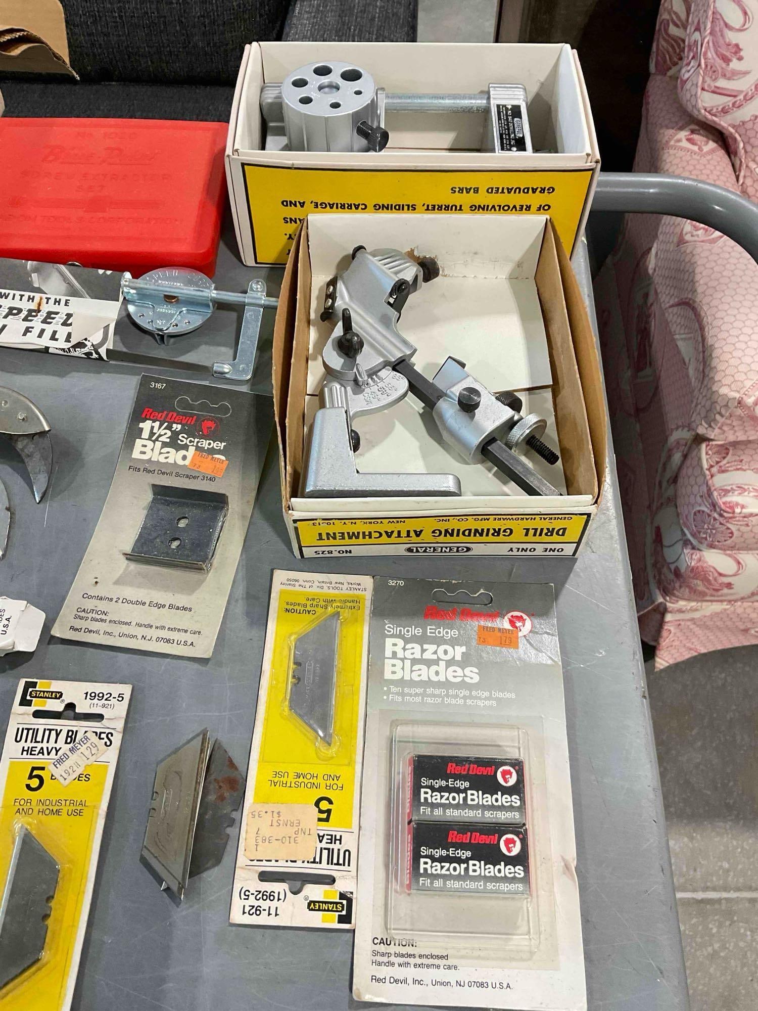 25+ pcs Vintage Hand Tools & Supplies Assortment, incl. General Drill Grinding Attachment & More! - 4