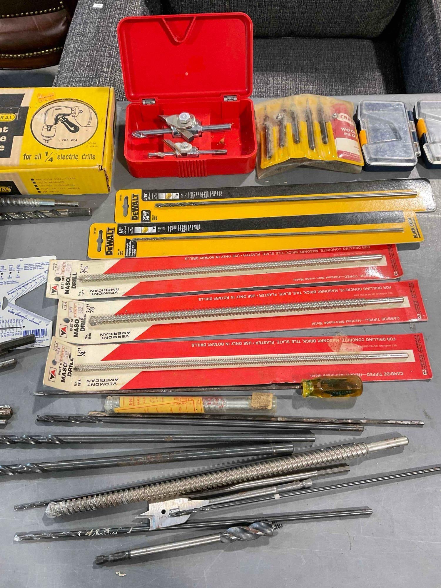 25+ pcs Hand Tools & Supplies, incl. Masonry Drill Bits by DeWalt, Vermont American & More! - 5