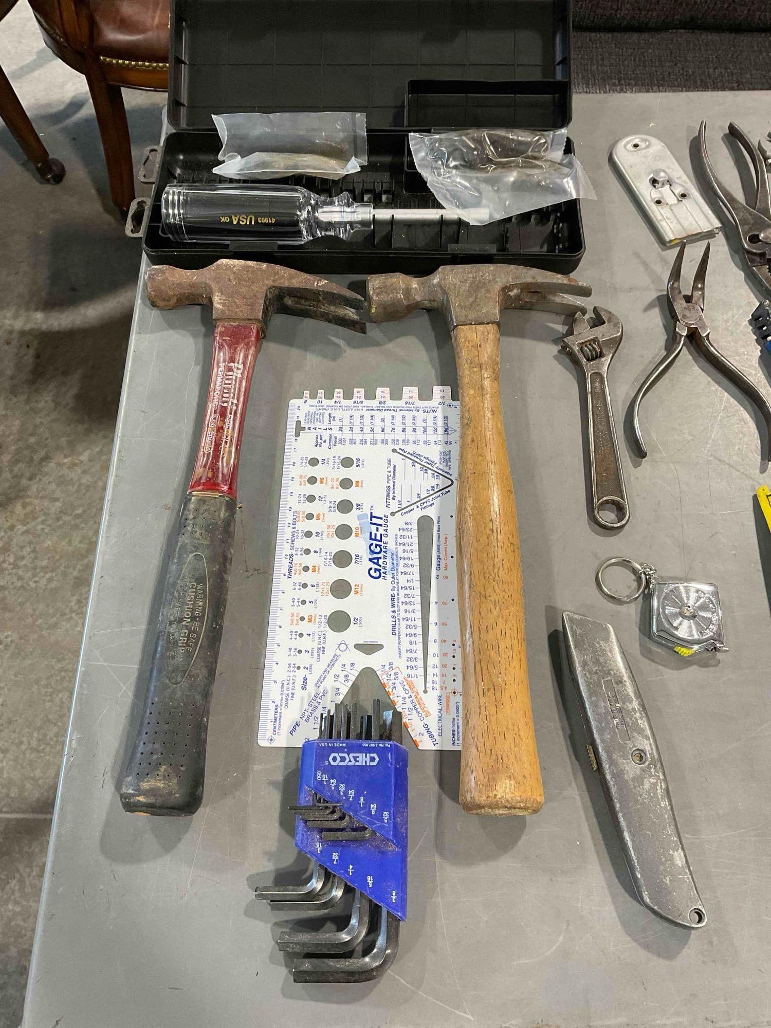 23 pcs Hand Tools & Supplies, incl. Stanley Wood Chisel Set, Plumb Hammer & Much More! - 3