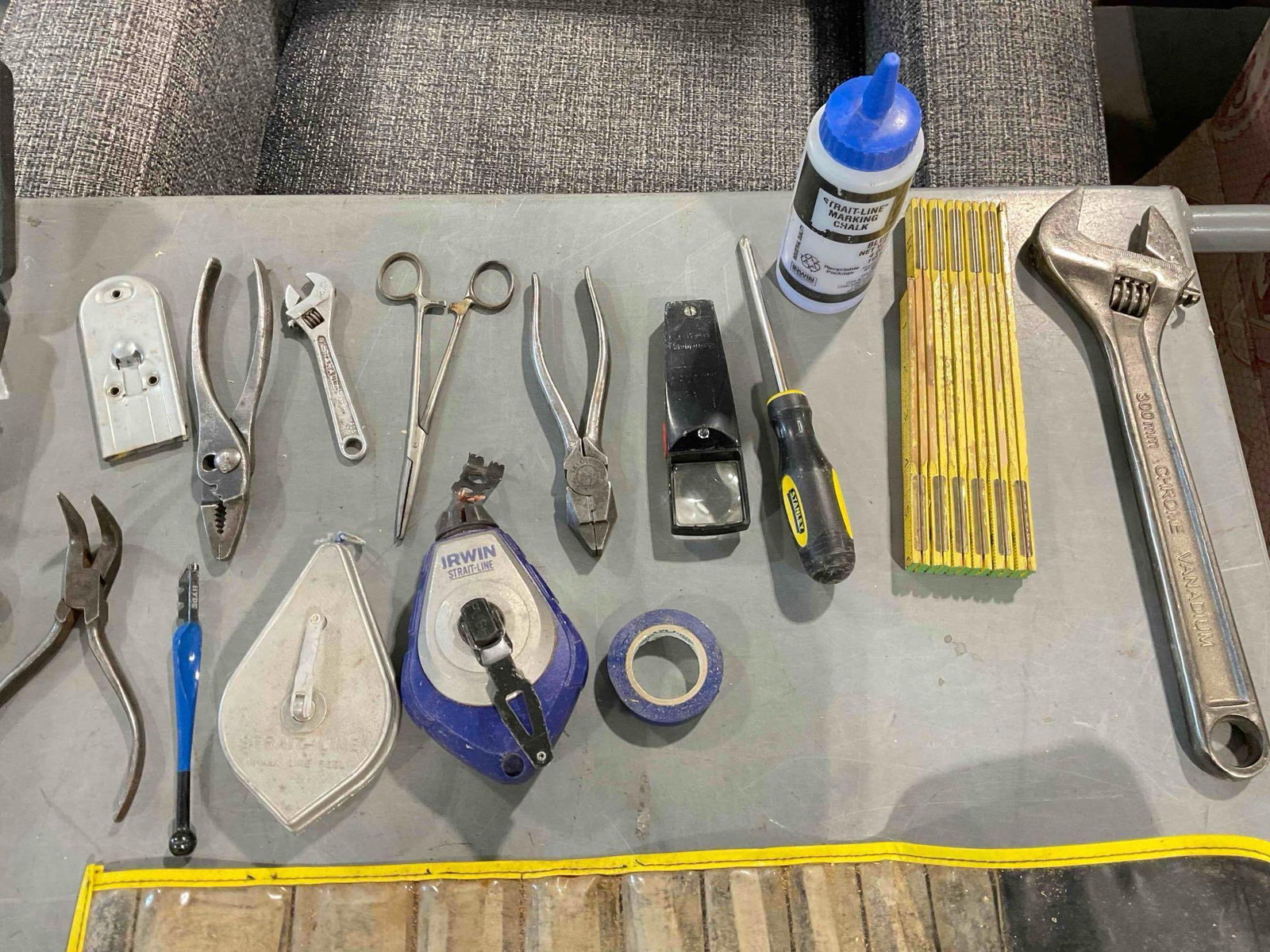 23 pcs Hand Tools & Supplies, incl. Stanley Wood Chisel Set, Plumb Hammer & Much More! - 4