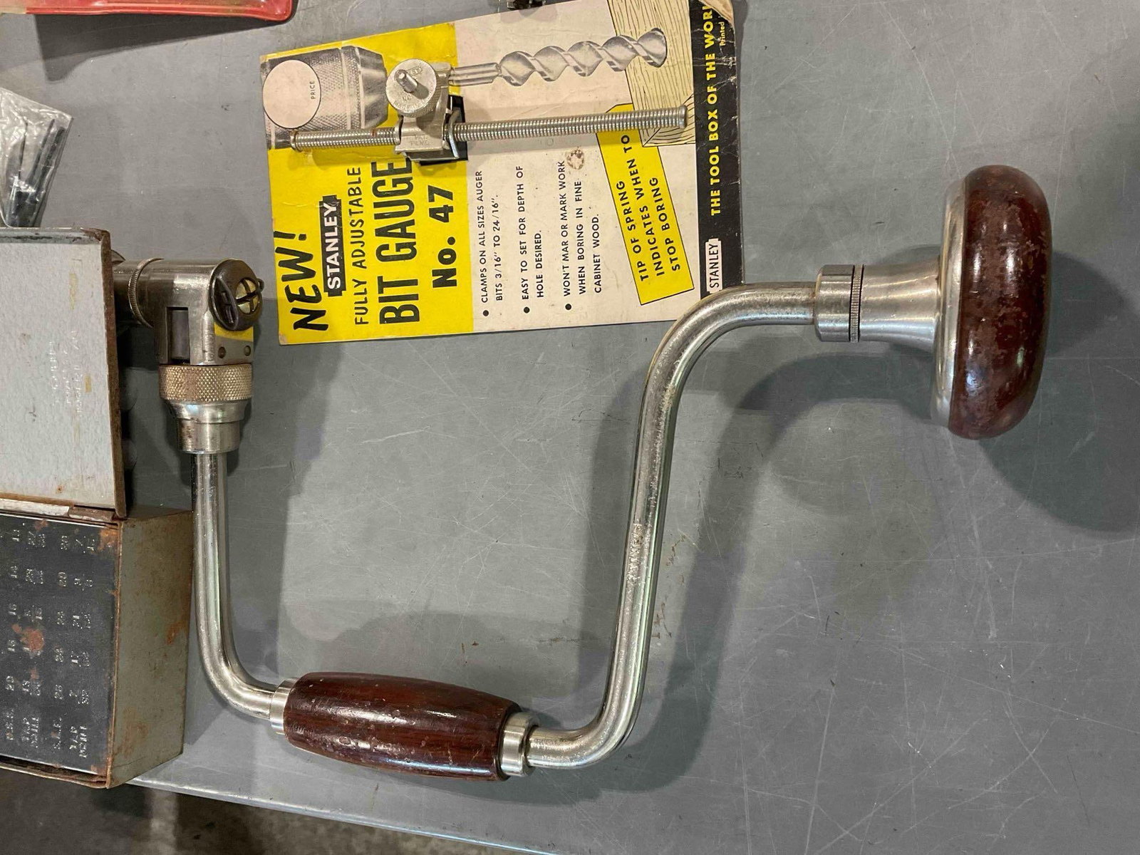 25+ pcs Hand Tools & Supplies, incl. Forest City Wood Boring Bits, Stanley Bit Gauge & More! - 6