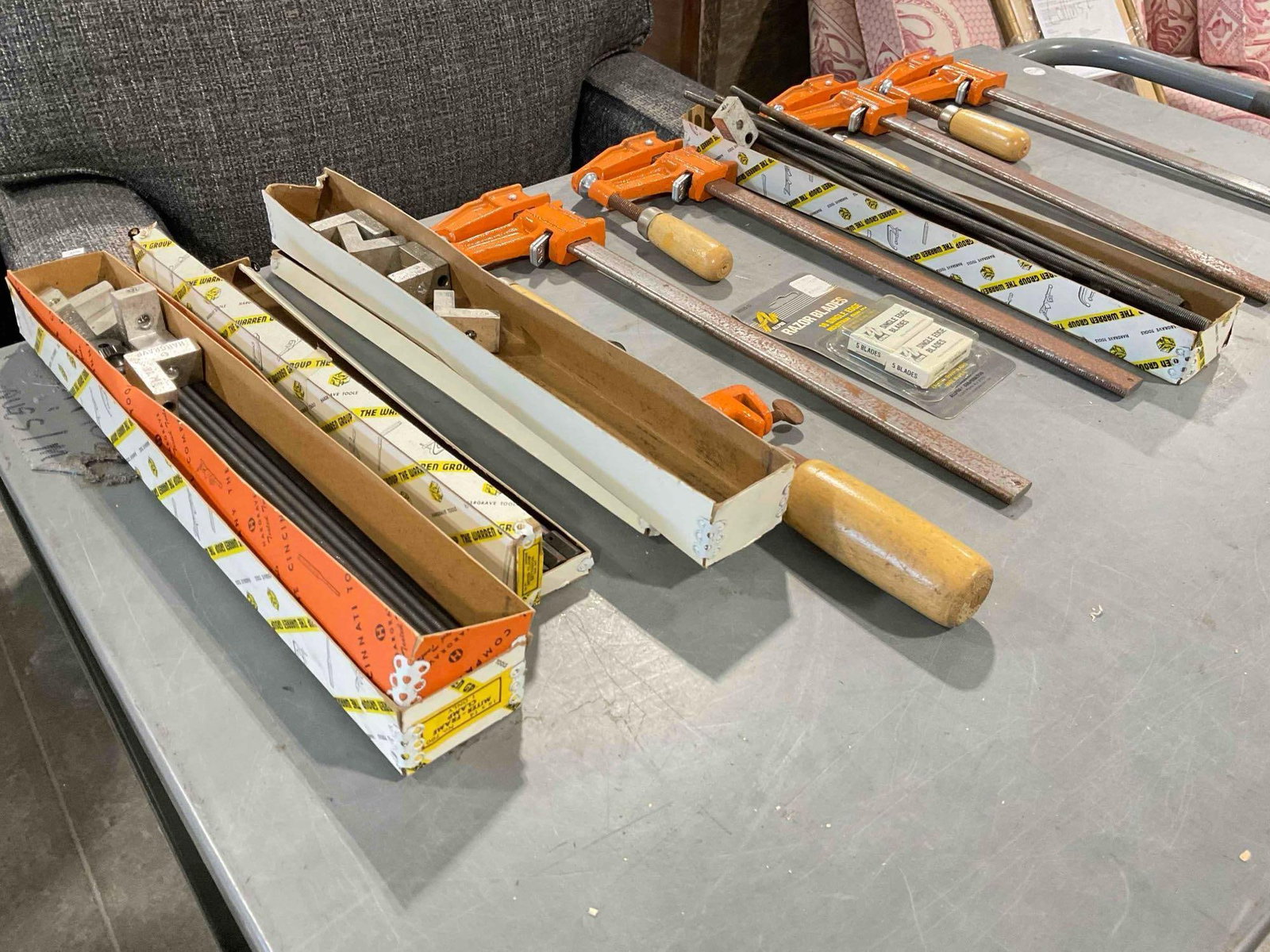 10 pcs Hand Tools & Supplies, incl. Vintage Jorgensen Steel Bar Clamps & Much More! See pics. - 2