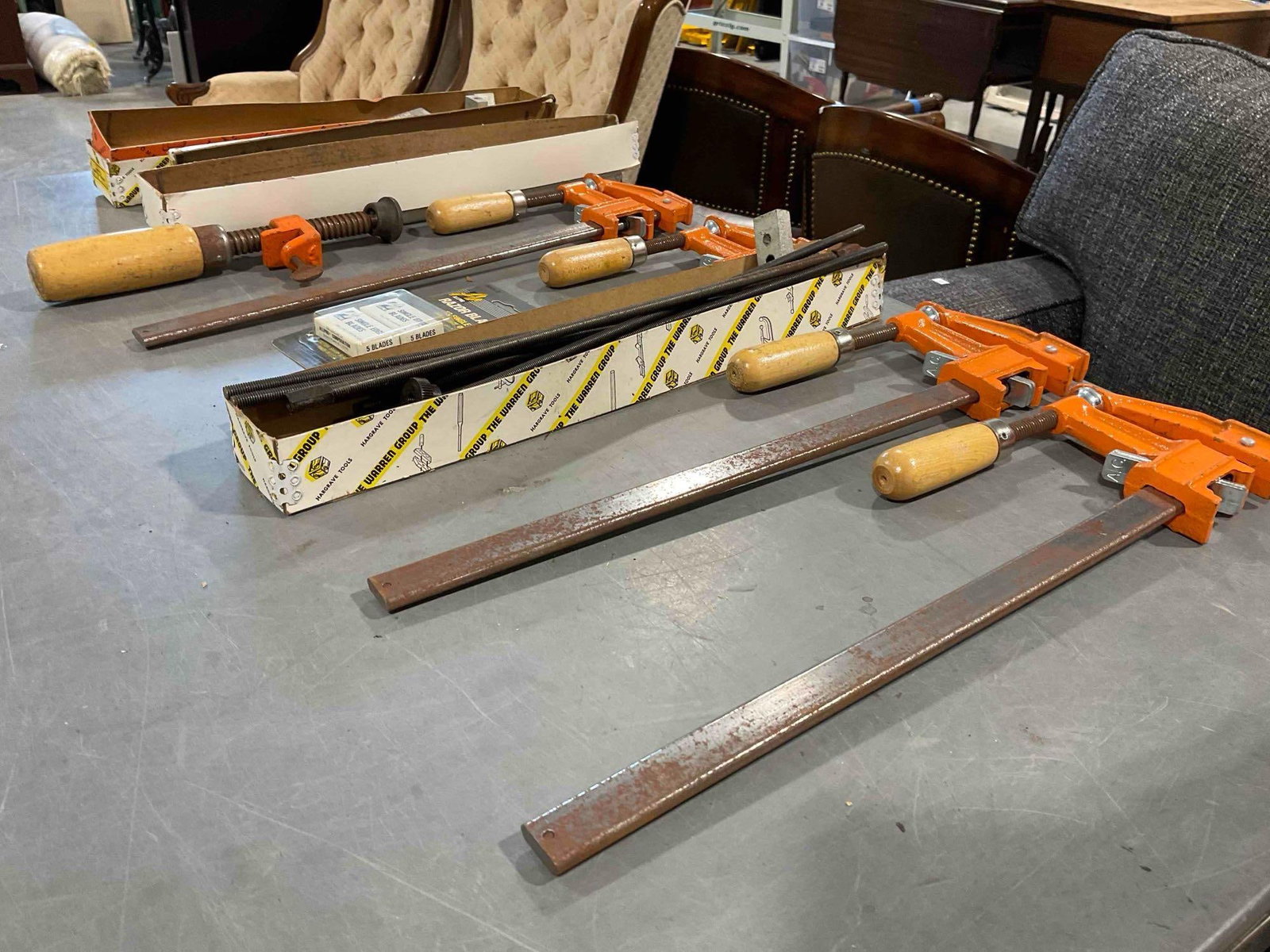 10 pcs Hand Tools & Supplies, incl. Vintage Jorgensen Steel Bar Clamps & Much More! See pics. - 3