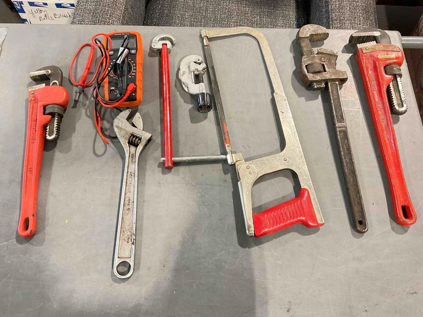 8 pcs Hand Tools & Supply Assortment, incl. Ridgid Heavy Duty 18" Pipe Wrench & Much More! (1 of 5)
