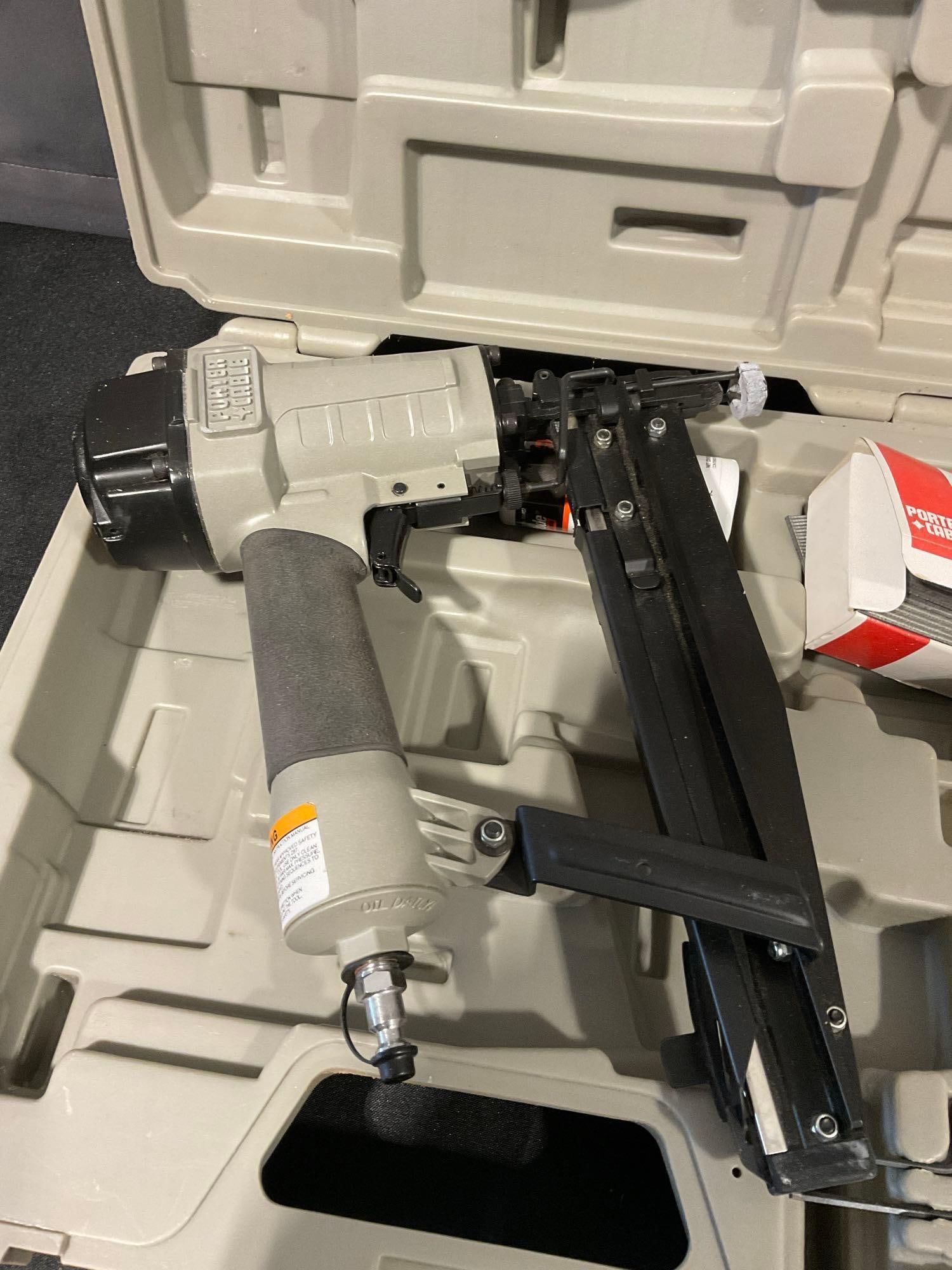 Porter Cable Model FN250A 16 GA Finish Nailer in molded plastic case, w/manual - 5
