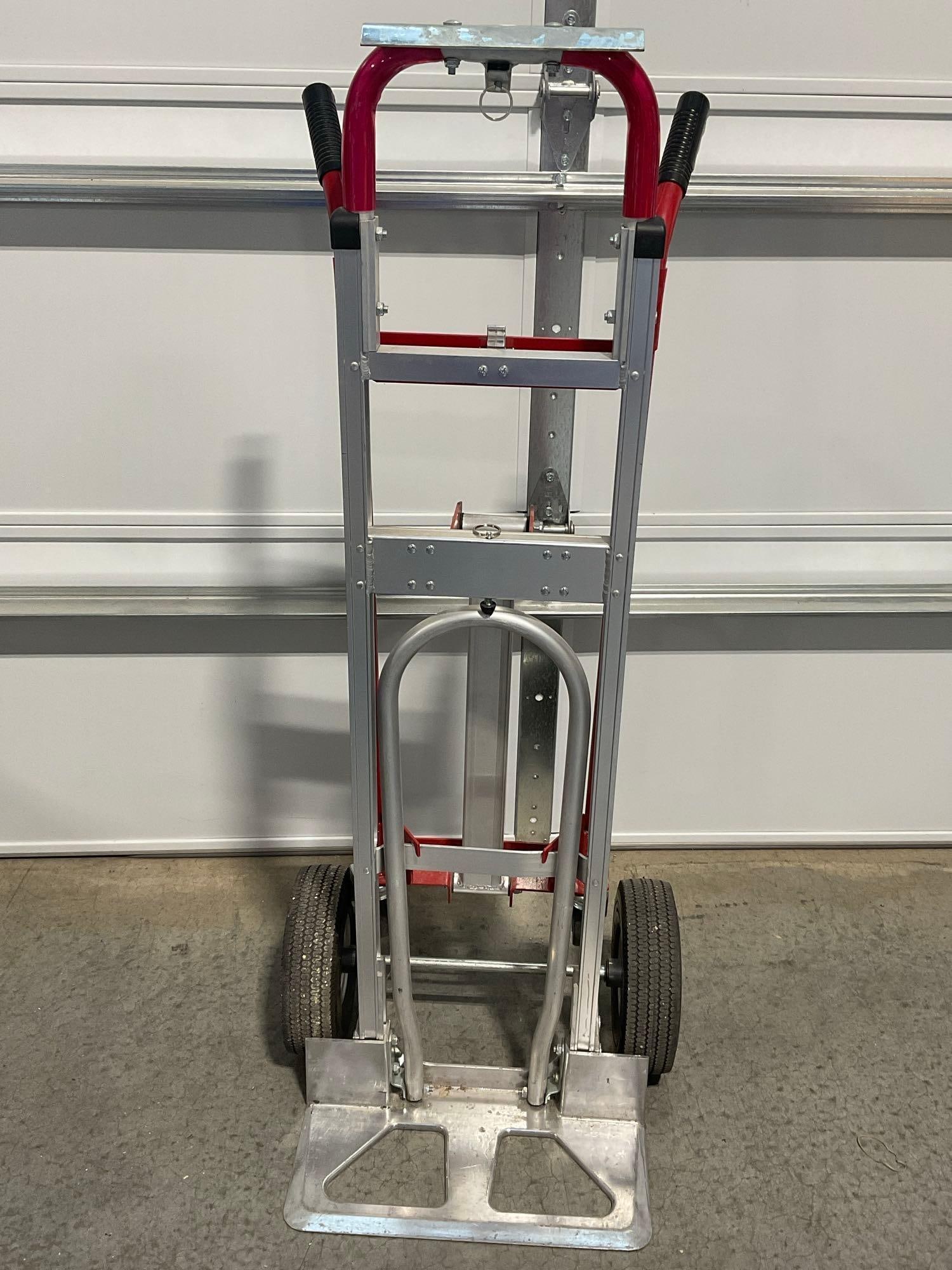 Milwaukee model 60137 1000 lbs Hand Truck Cart, approx 52 inches tall, convertible 4 wheel