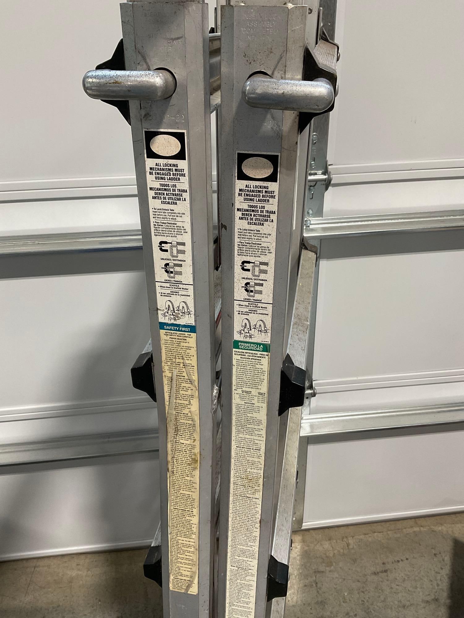 Gorilla Ladders AL-22, Step & Extension Adjustable Ladder, 68x28x9 inches - 4