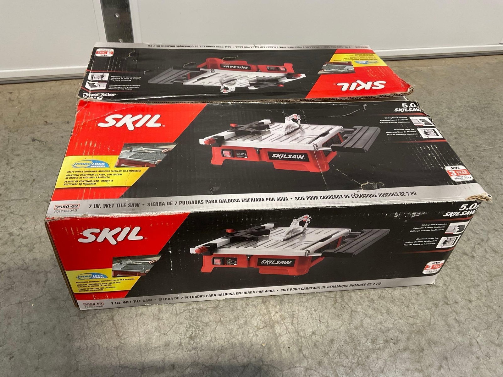 Skil 7 in Wet Tile Saw, in box, 3550-02 model
