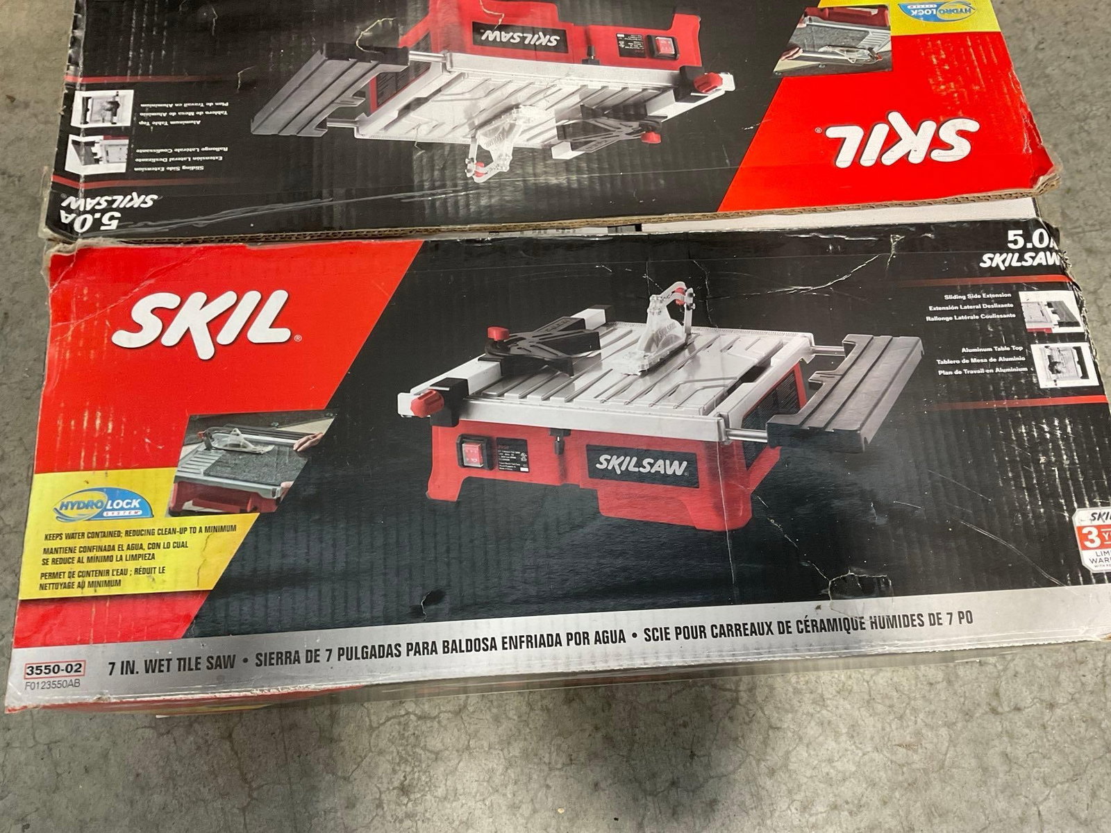 Skil 7 in Wet Tile Saw, in box, 3550-02 model - 2