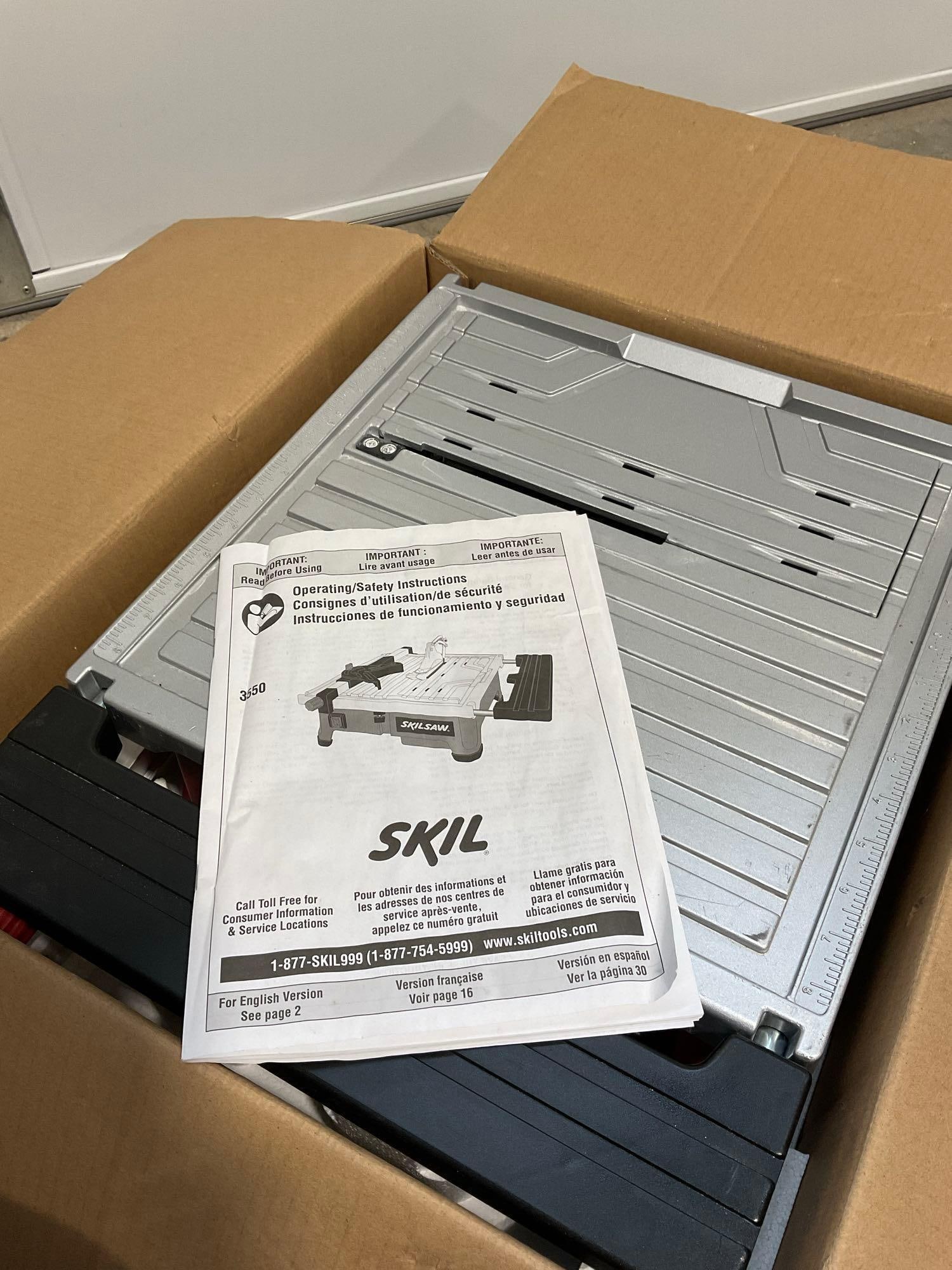 Skil 7 in Wet Tile Saw, in box, 3550-02 model - 3