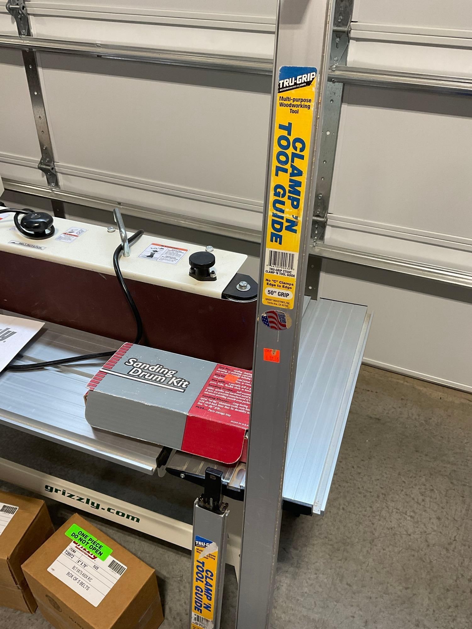 Grizzly Model G0839P Polar Bear Series 6 x 79 inch edge sander, w/more belts, 42x50x25 inches - 6