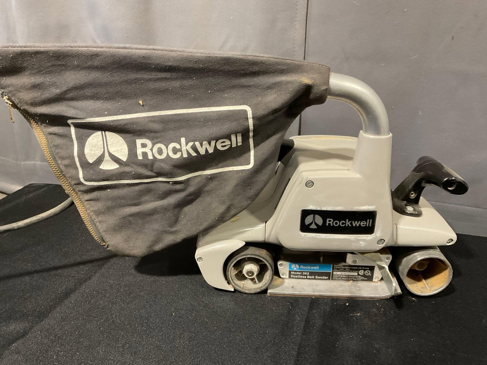 Rockwell Model 362 Dustless Belt Sander, tested & working - 2