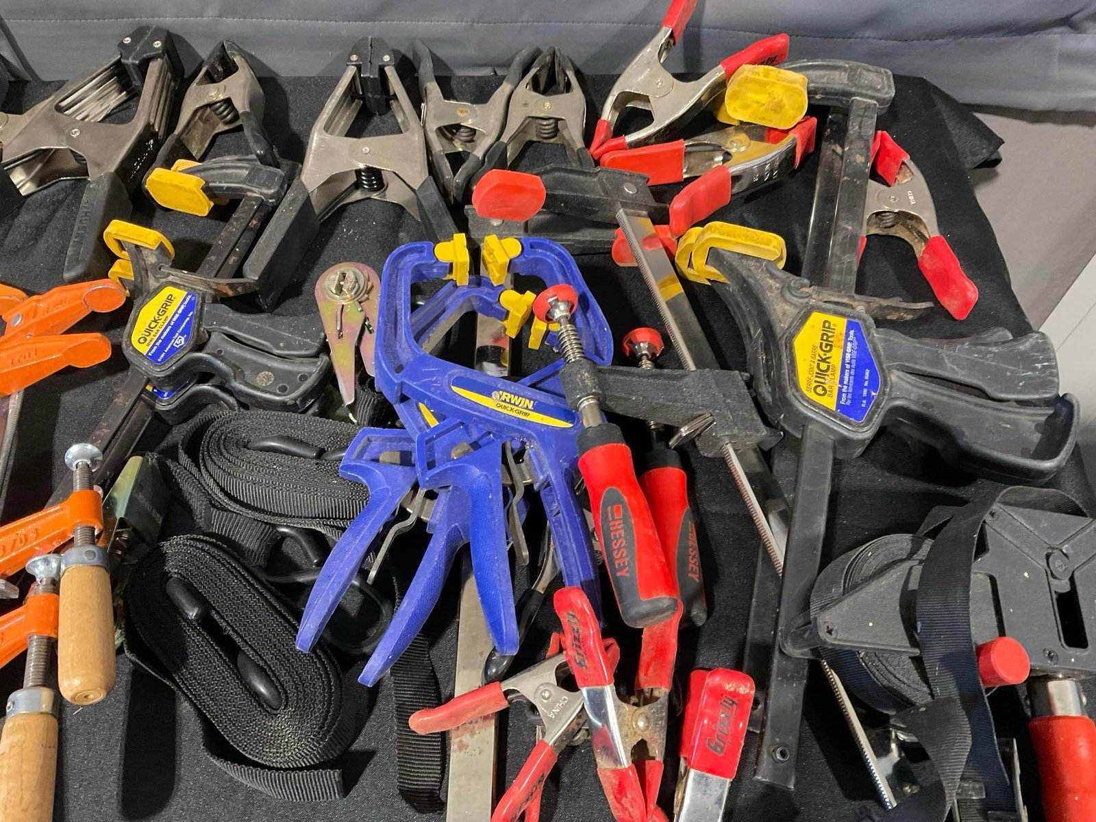 Large Selection of Clamps, Woodworking C style, Irwin quick-grip Bar Style, & Spring Clamps - 3