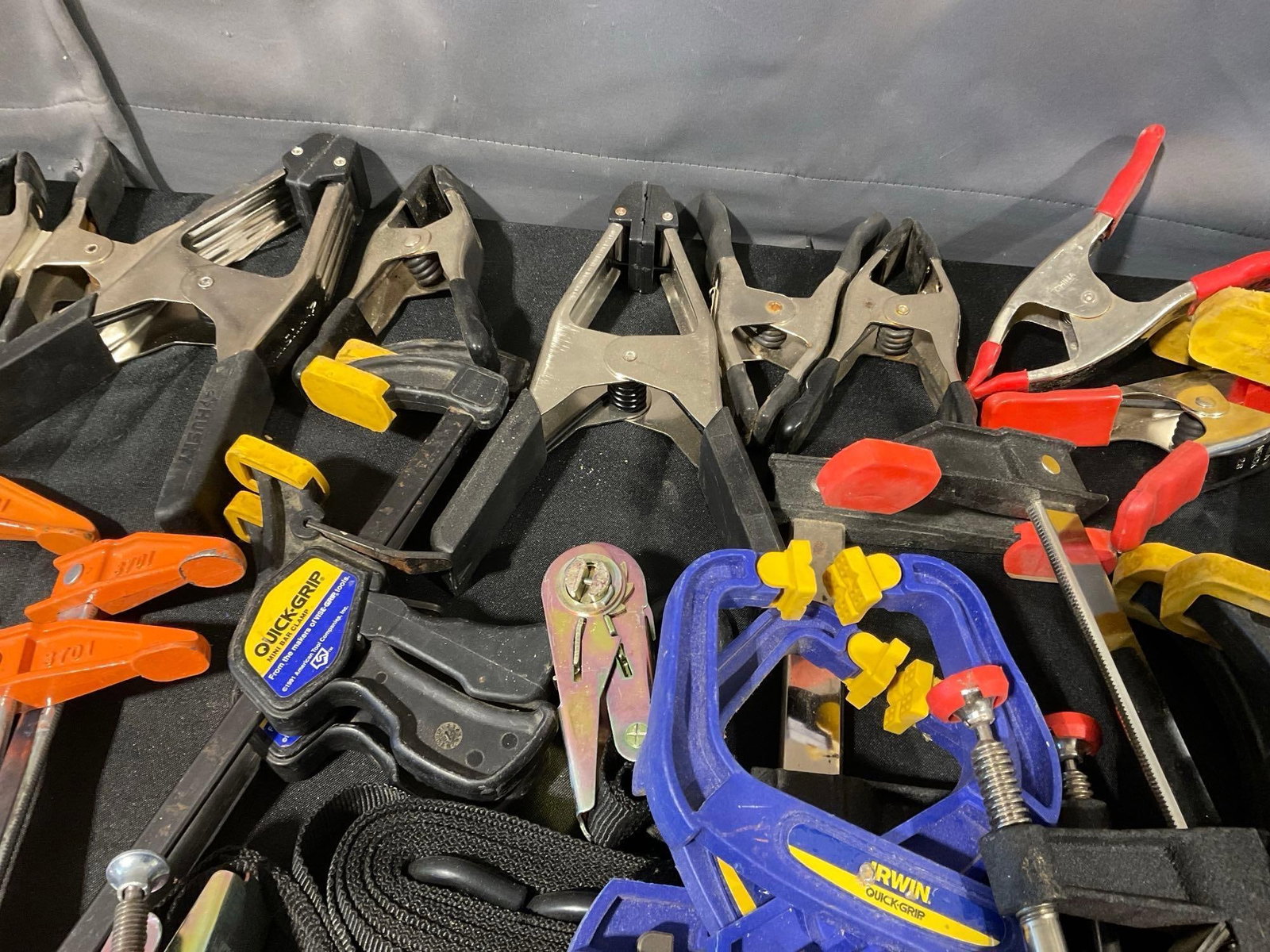 Large Selection of Clamps, Woodworking C style, Irwin quick-grip Bar Style, & Spring Clamps - 6