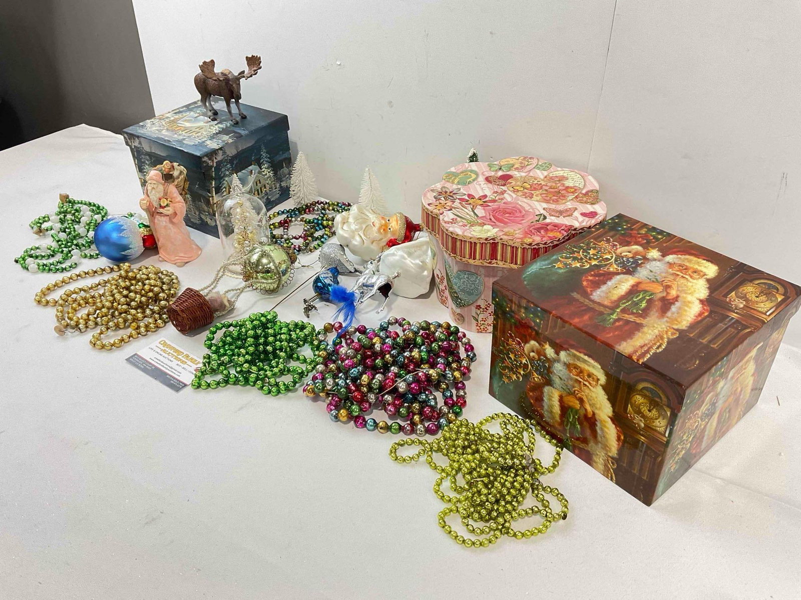 23 pcs Decorative Assortment, incl. Vintage Christmas Tree Beaded Garlands & More! See pics. - 2