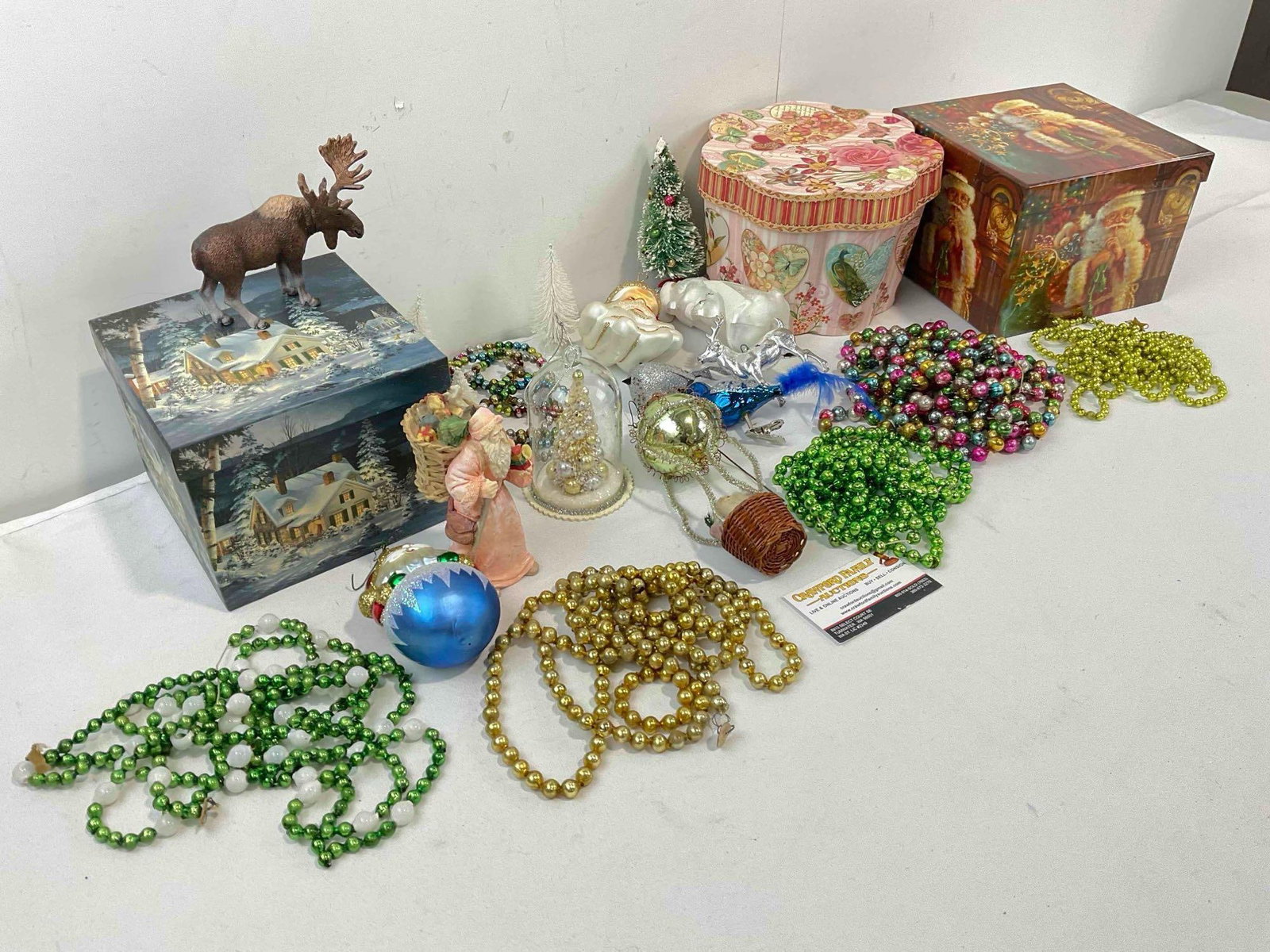 23 pcs Decorative Assortment, incl. Vintage Christmas Tree Beaded Garlands & More! See pics. - 3