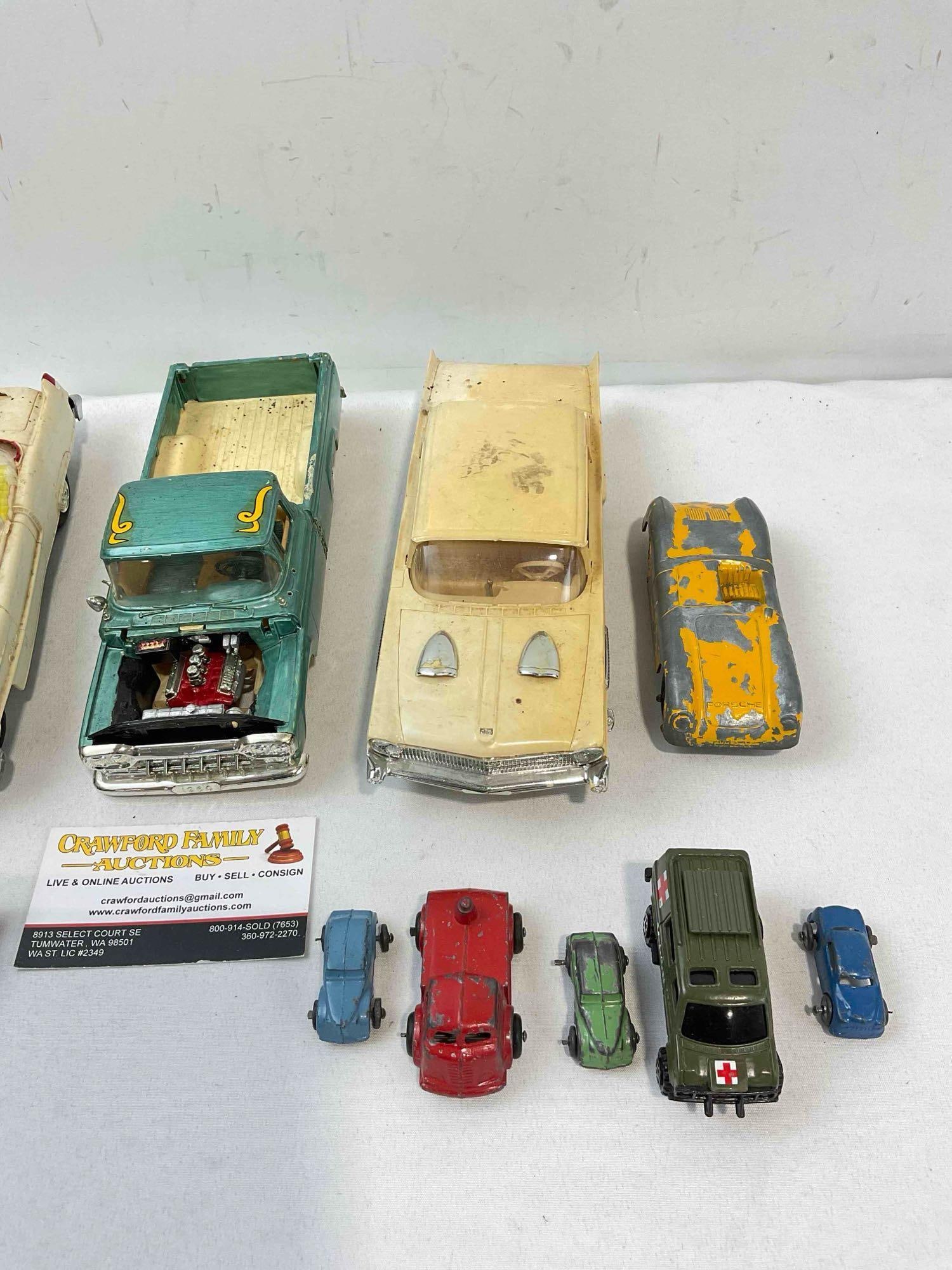 21 pcs Vintage Model Cars & More, incl. Die Cast Metal, Completed Plastic Kits & More! See pics. - 5