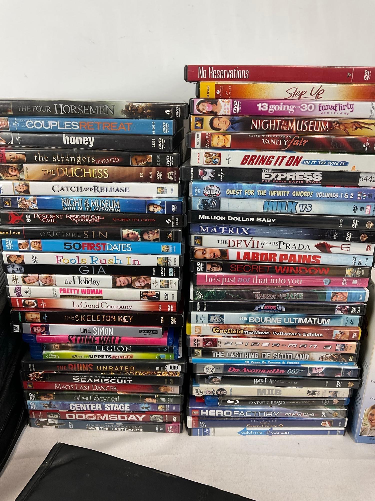Collection of DVDs, 55+ w/cases, 100-200+ in the soft cases - 2
