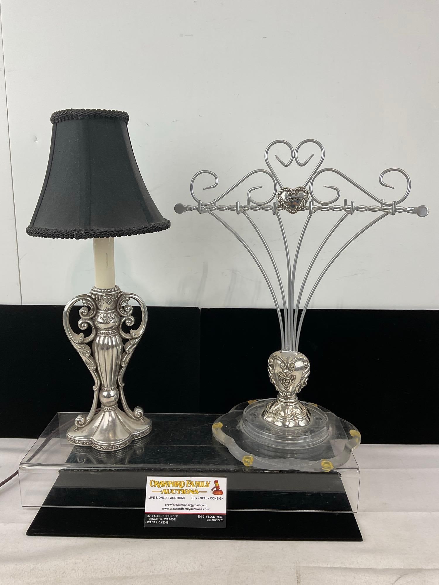 Brighton Jewelry Holder & Small Desk Lamp