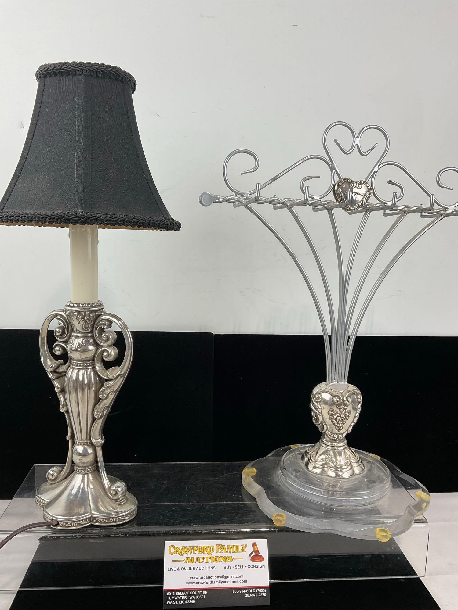 Brighton Jewelry Holder & Small Desk Lamp - 4