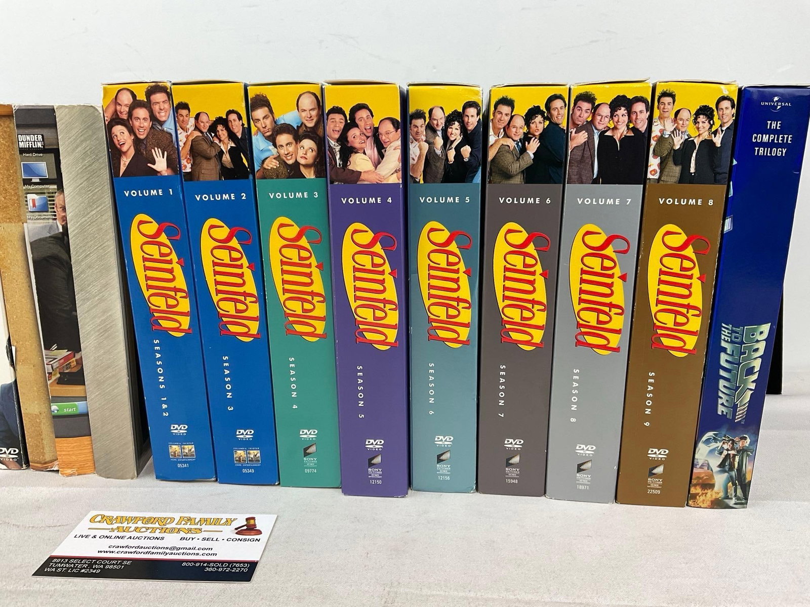 Band of Brothers, The Office seasons 1-5, Full Set of Seinfeld on DVD, & Back To The Future 1-3 - 3