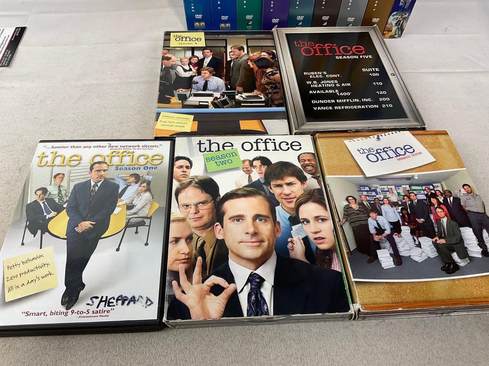 Band of Brothers, The Office seasons 1-5, Full Set of Seinfeld on DVD, & Back To The Future 1-3 - 5