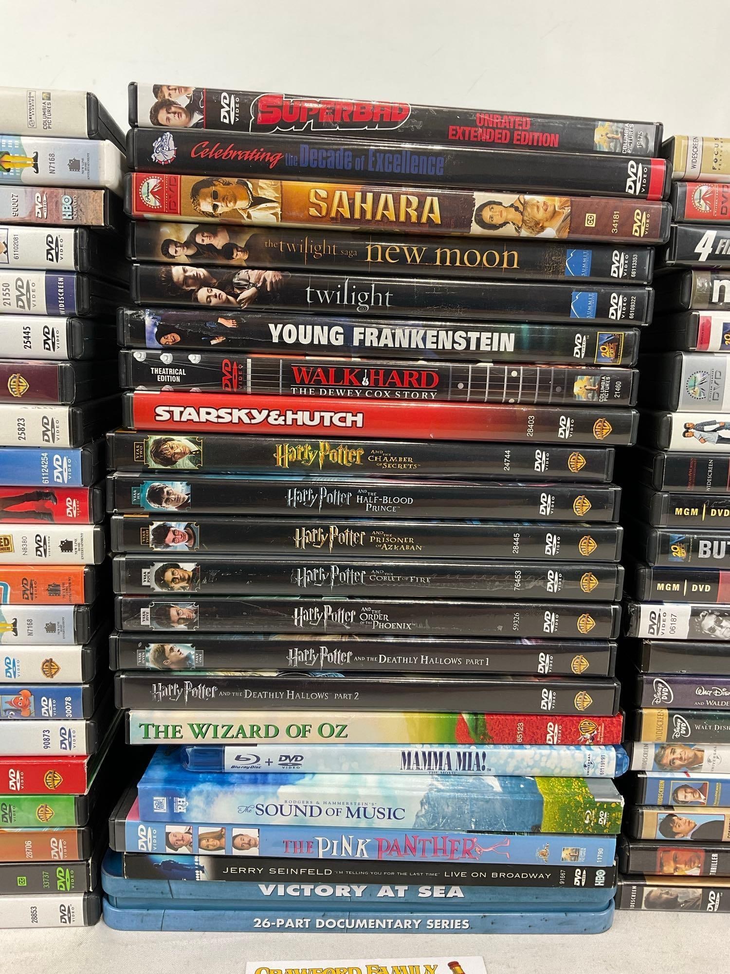 Set of 60+ DVDs, most Harry Potters, Comedies, Classics, & more - 3