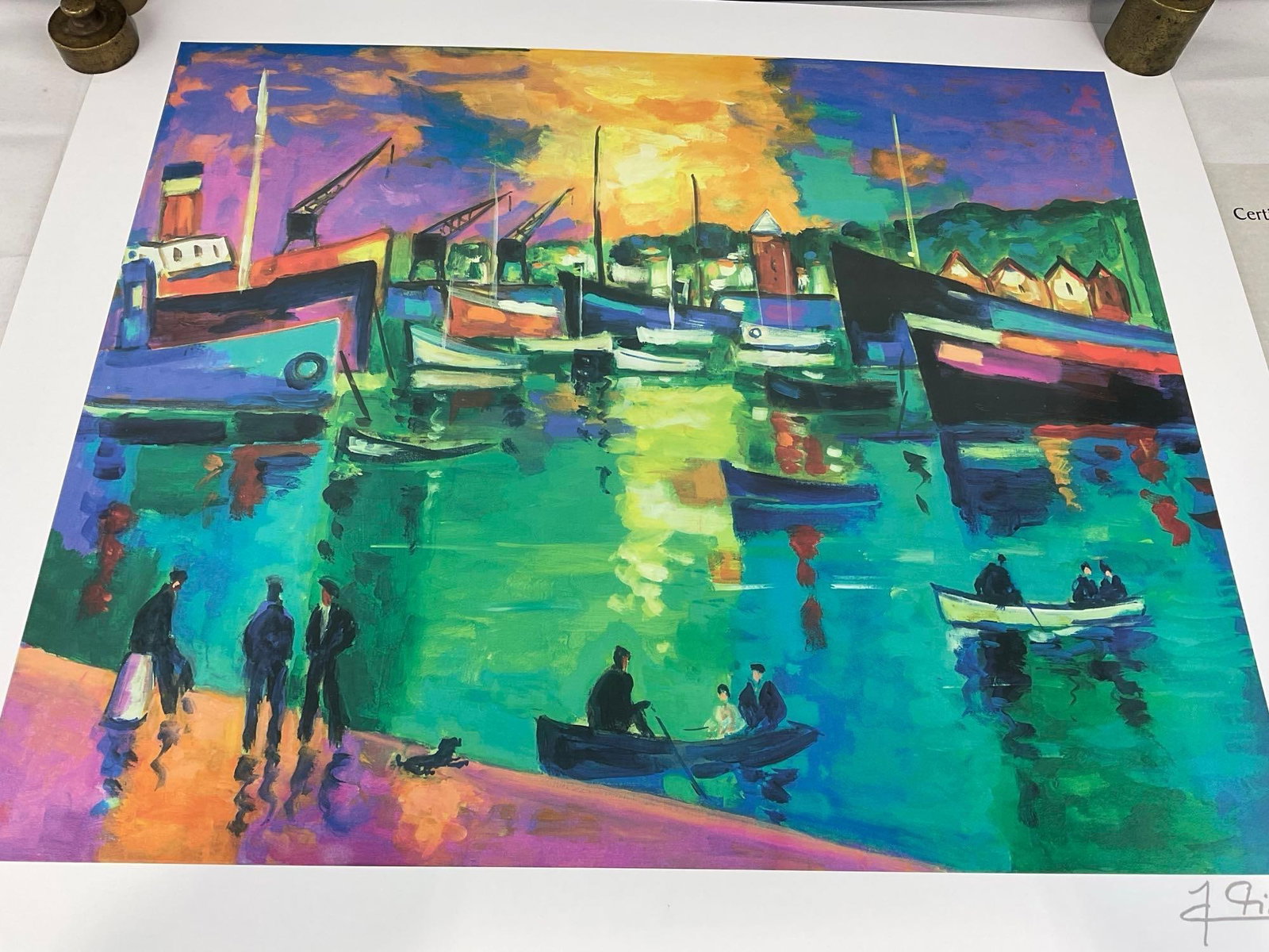 Unframed Seriolithograph in color, Un Soir DEte by Jean-Claude, 2013 w/COA, 20x24 inches - 2
