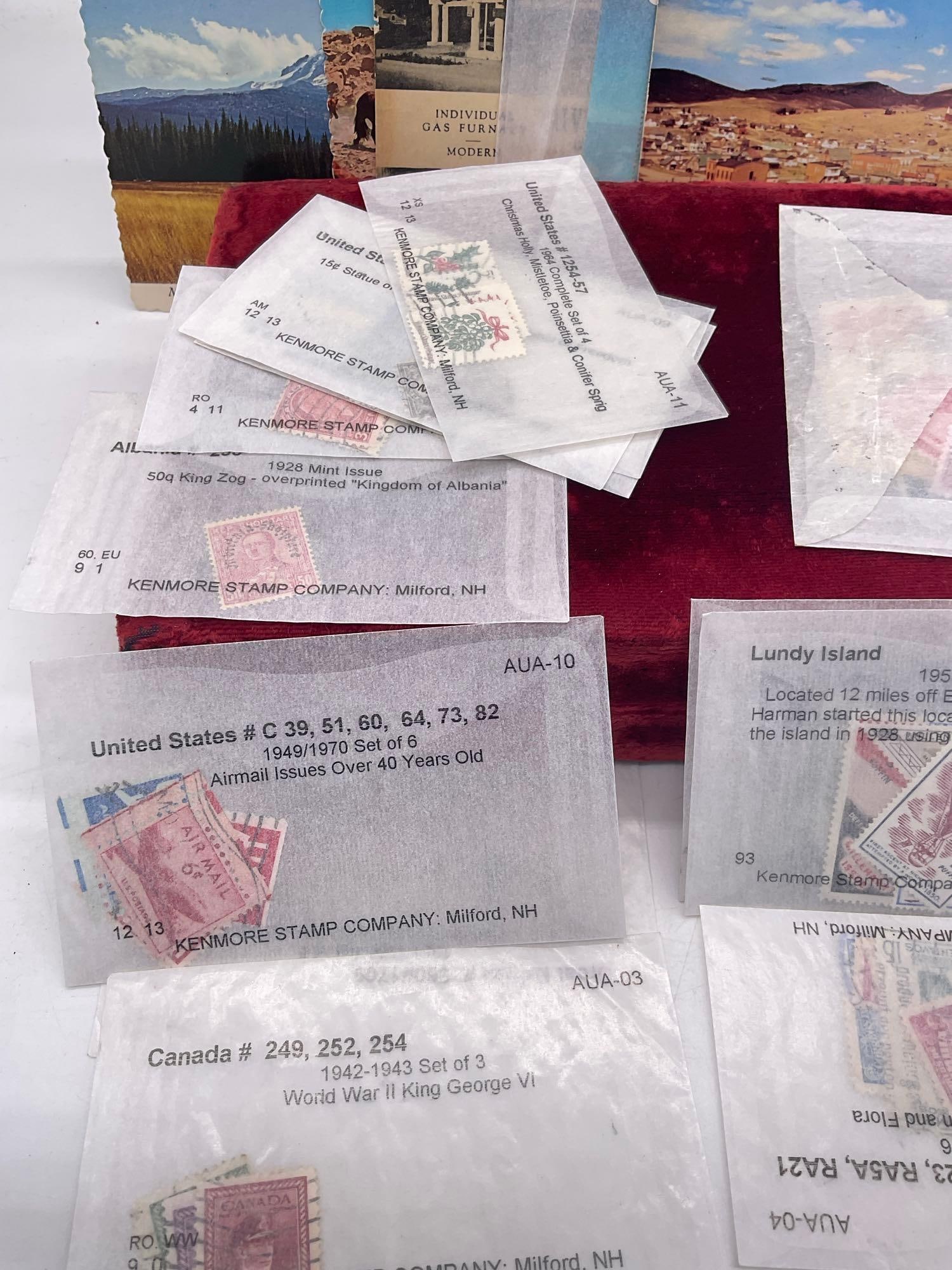 Collection of vintage and antique stamps incl a booklet of Russian/CCCP stamps - 2