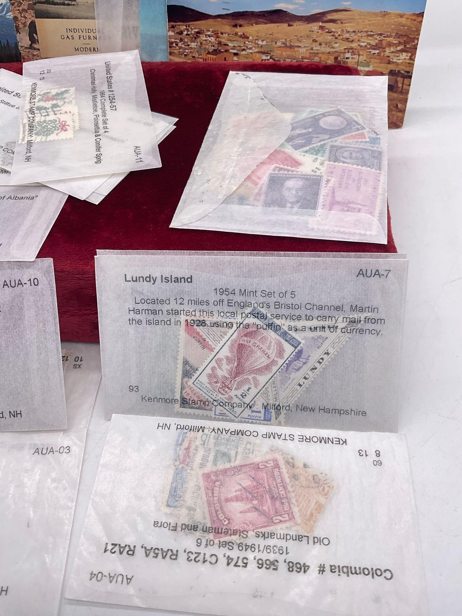 Collection of vintage and antique stamps incl a booklet of Russian/CCCP stamps - 4