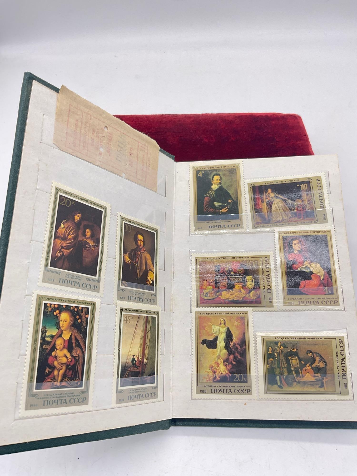 Collection of vintage and antique stamps incl a booklet of Russian/CCCP stamps - 6