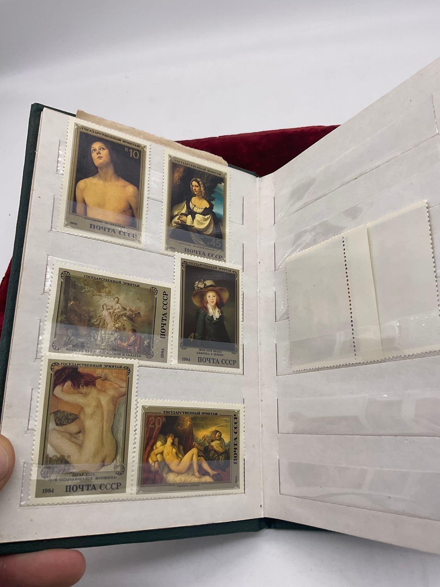 Collection of vintage and antique stamps incl a booklet of Russian/CCCP stamps - 7