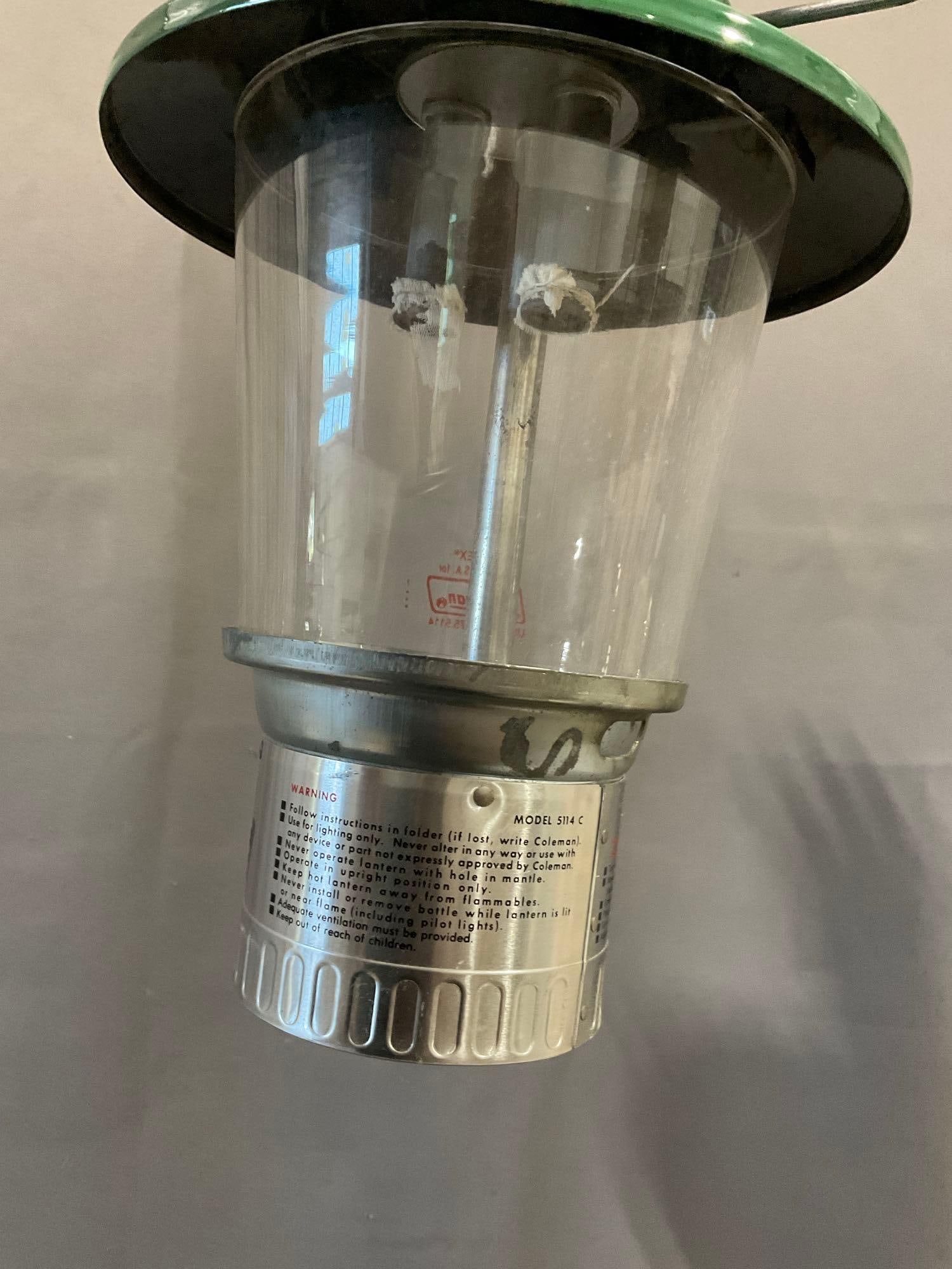 Coleman Propane Lantern model 5114 & Fluorescent Lantern model 5344-A703, w/original boxes - 3