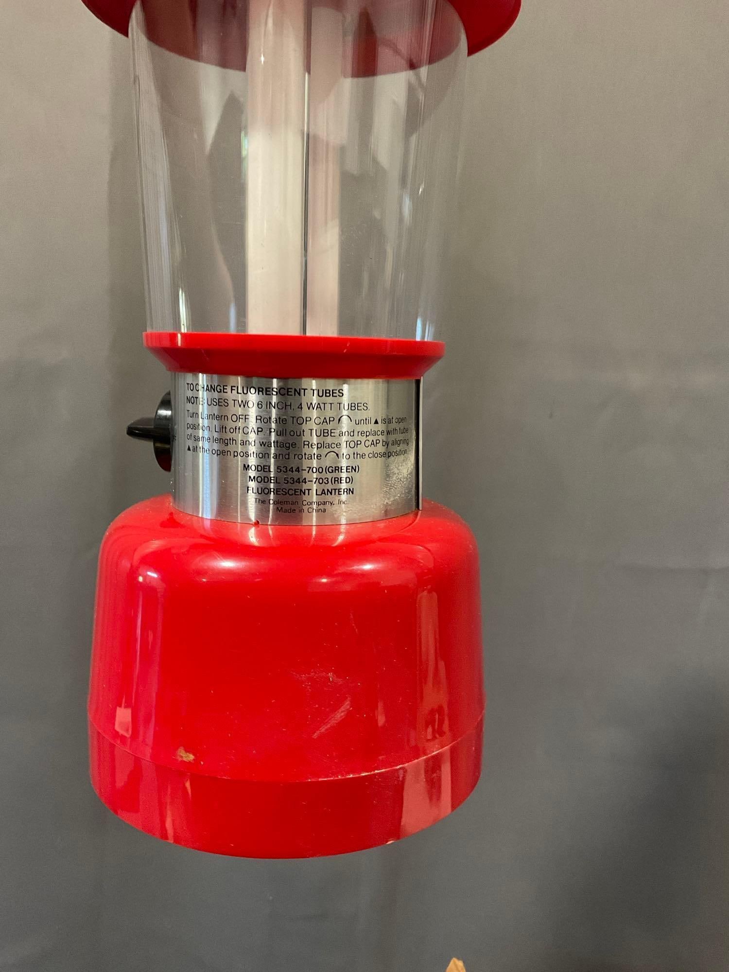 Coleman Propane Lantern model 5114 & Fluorescent Lantern model 5344-A703, w/original boxes - 6
