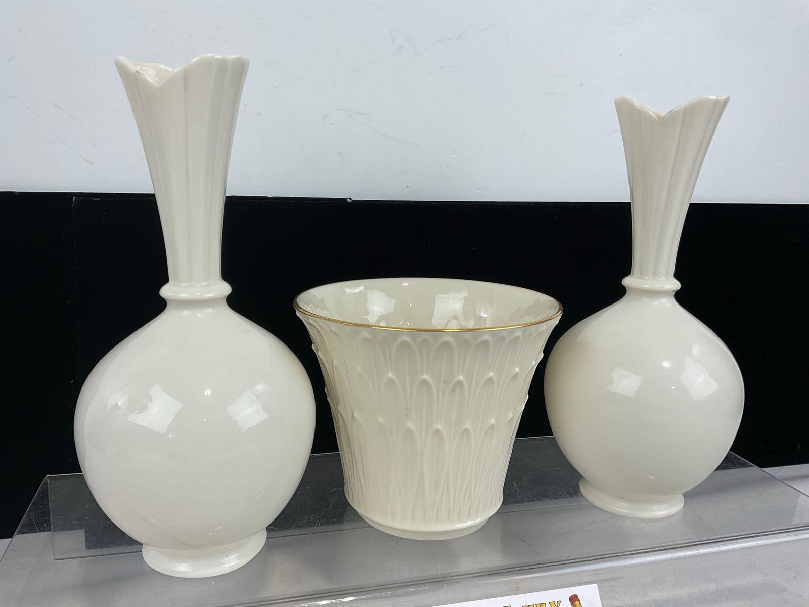 3 Lenox Vases, 2x Deco-Style Bud Vases, & Cranford Fine China Vase - 3