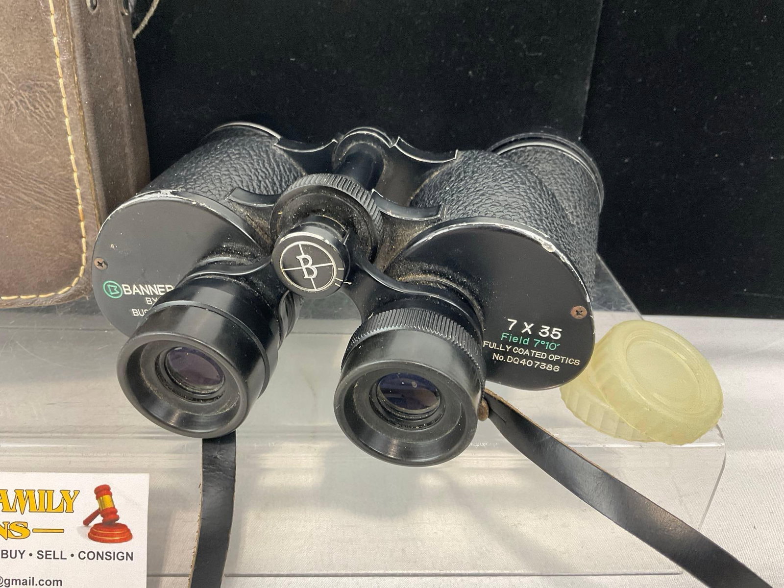 Banner by Bushnell 7x35 Fully Coated Optics Binoculars w/Leather Case - 2
