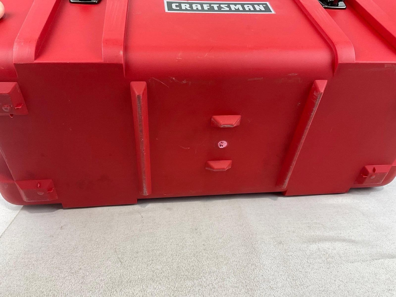 Craftsman Toolbox, Black & Red, Molded Plastic, w/top organizer, 11x23x12 inches - 4