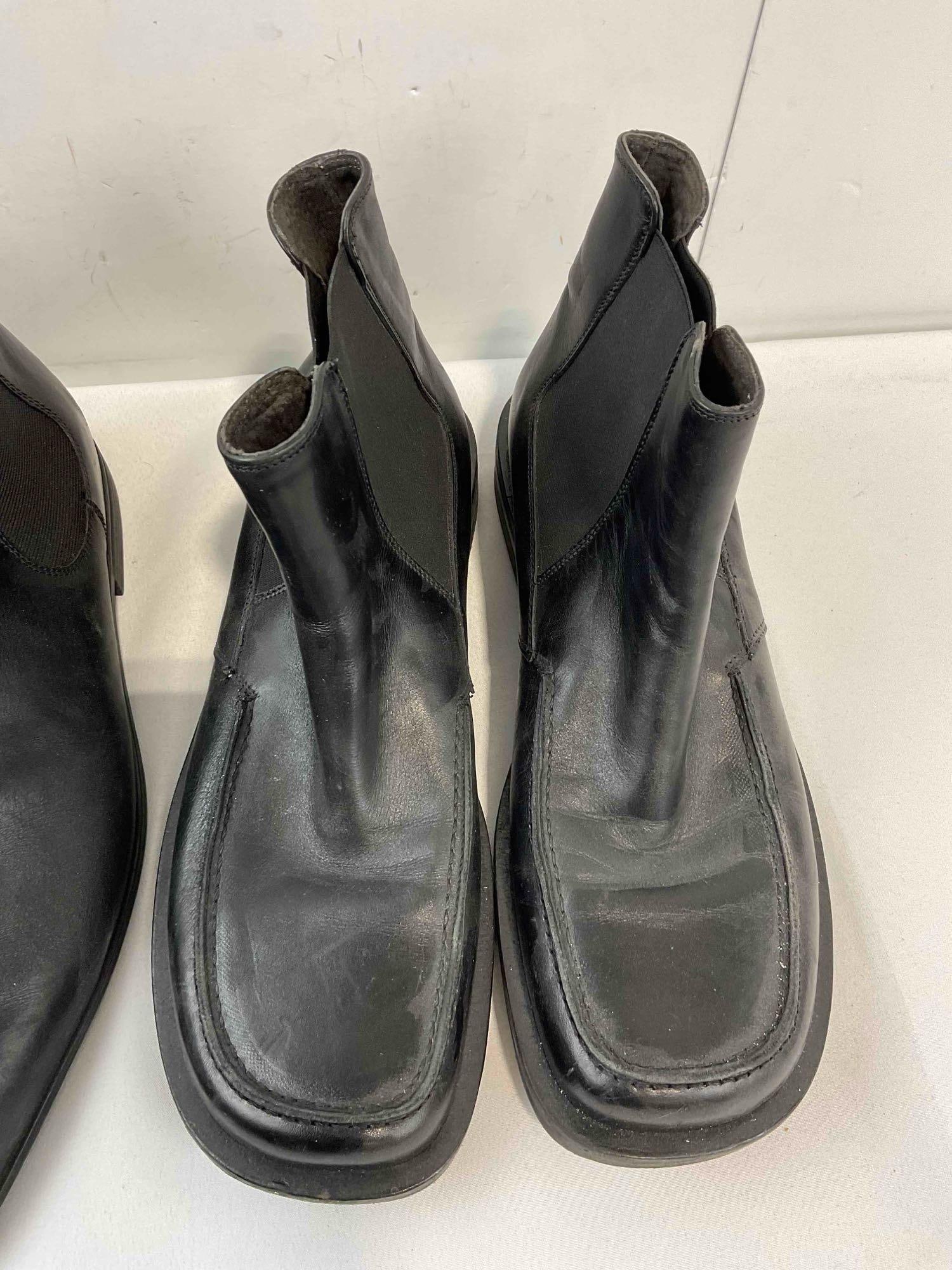 6 Pairs of Men's US 10.5-11 Black Shoes, incl. Tommy Bahama, Stacy Adams & Steve Madden. - 7