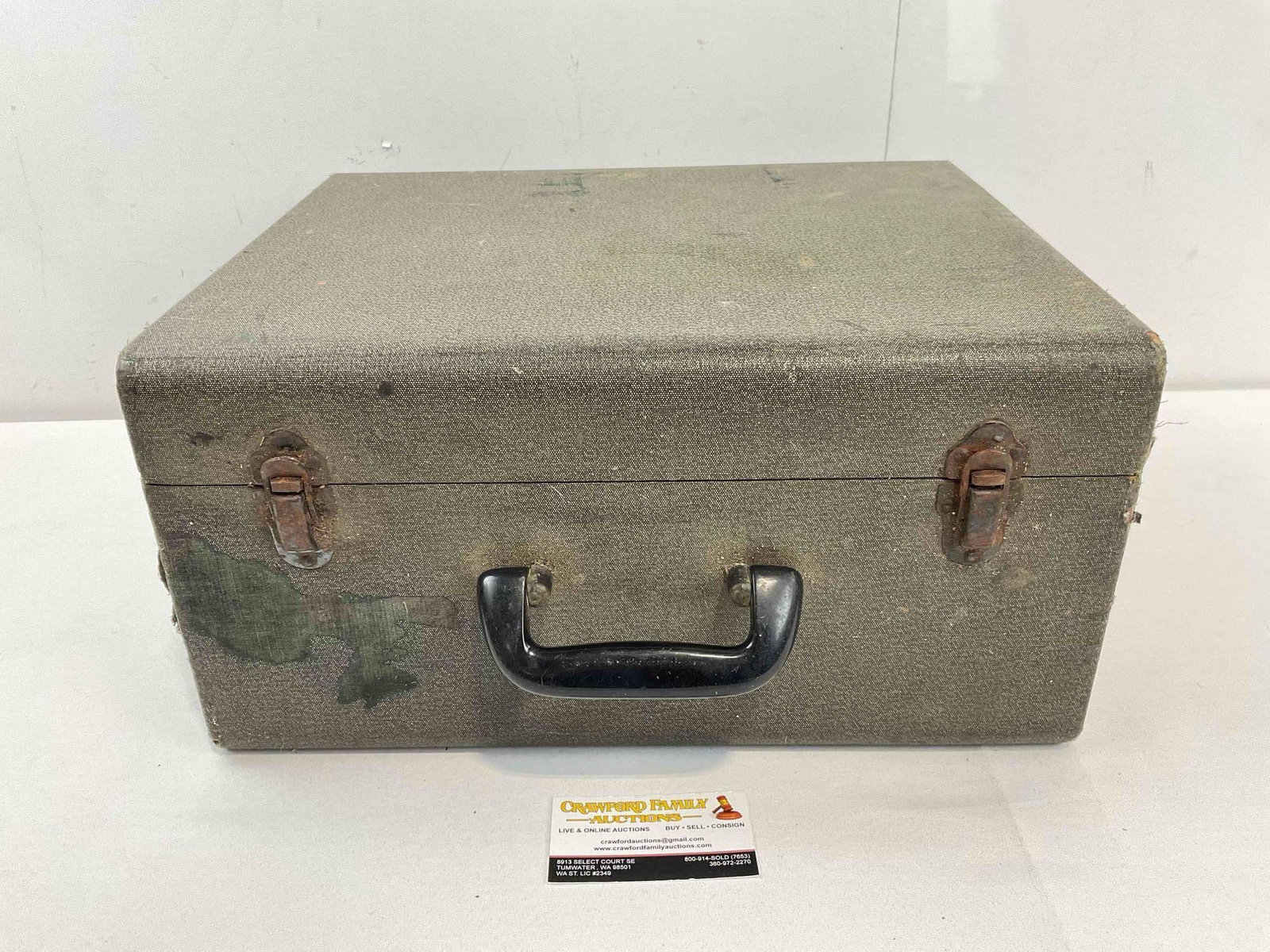 Vintage Eldredge "E" Electric Sewing Machine w/ Case & Attachments. Tested, Works. See pics. - 7