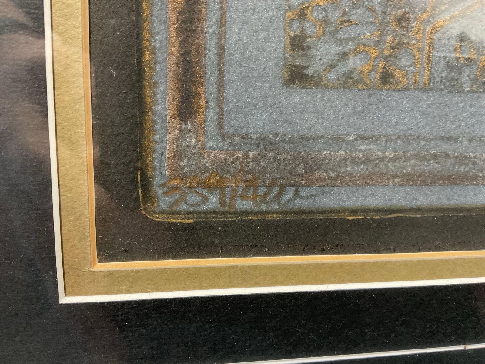 Framed Floral Lithograph Intaglio, by Karen Chamberlain, 33x25 inches - 4