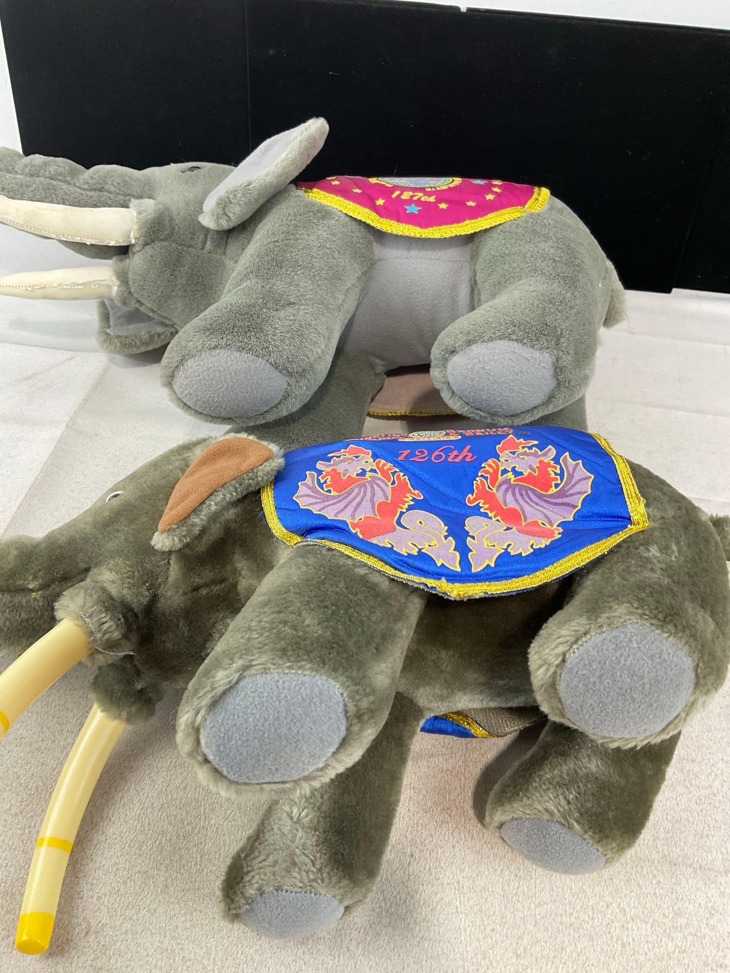 Ringling Brows Barnum & Bailey Elephant Plush Dolls, 126th & 127th commemorative - 3