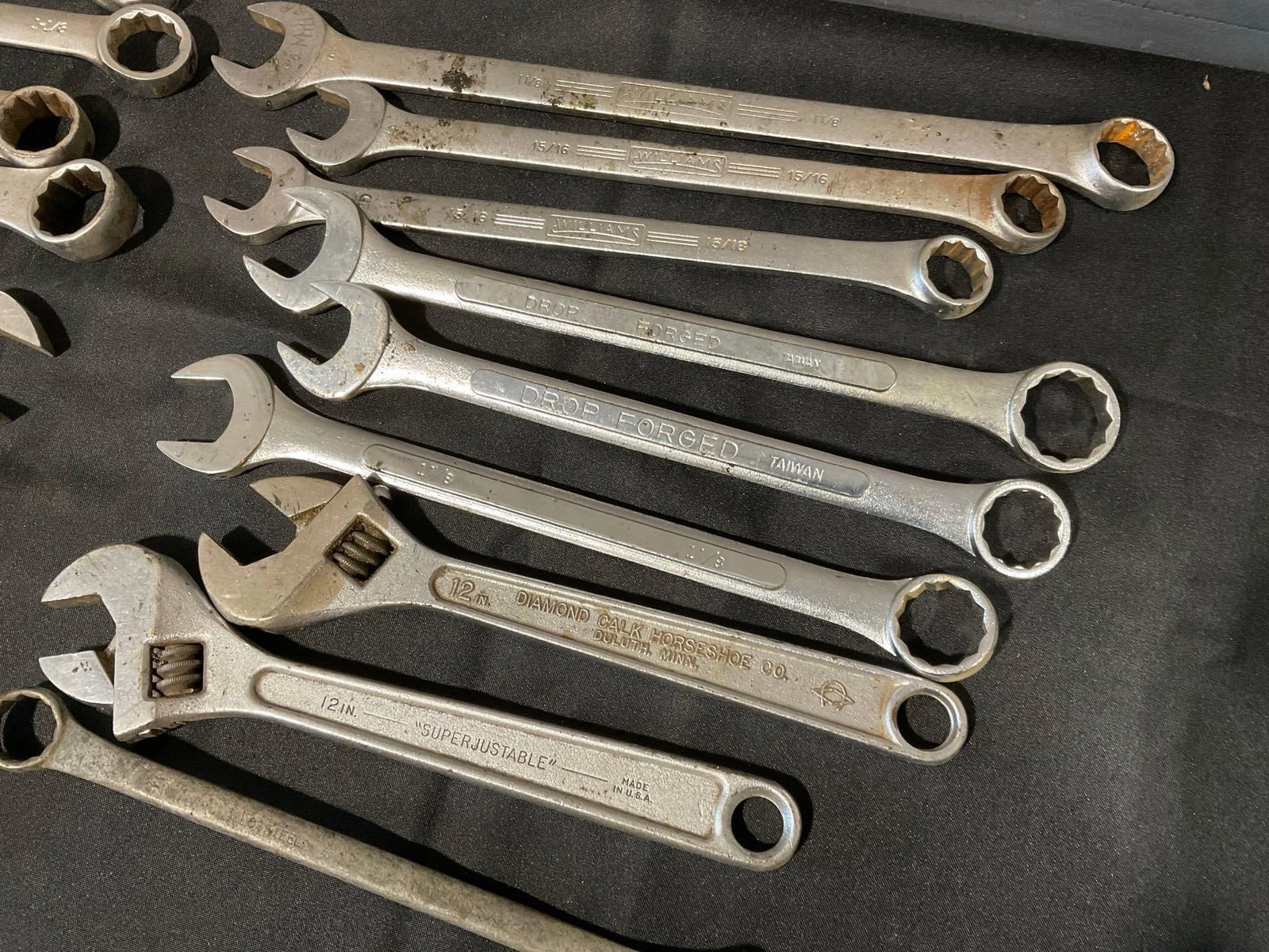 Variety of 19 Crescent & Combo Wrenches, Napa, Williams, Diamalloy, New Britain, Fuller & more - 4