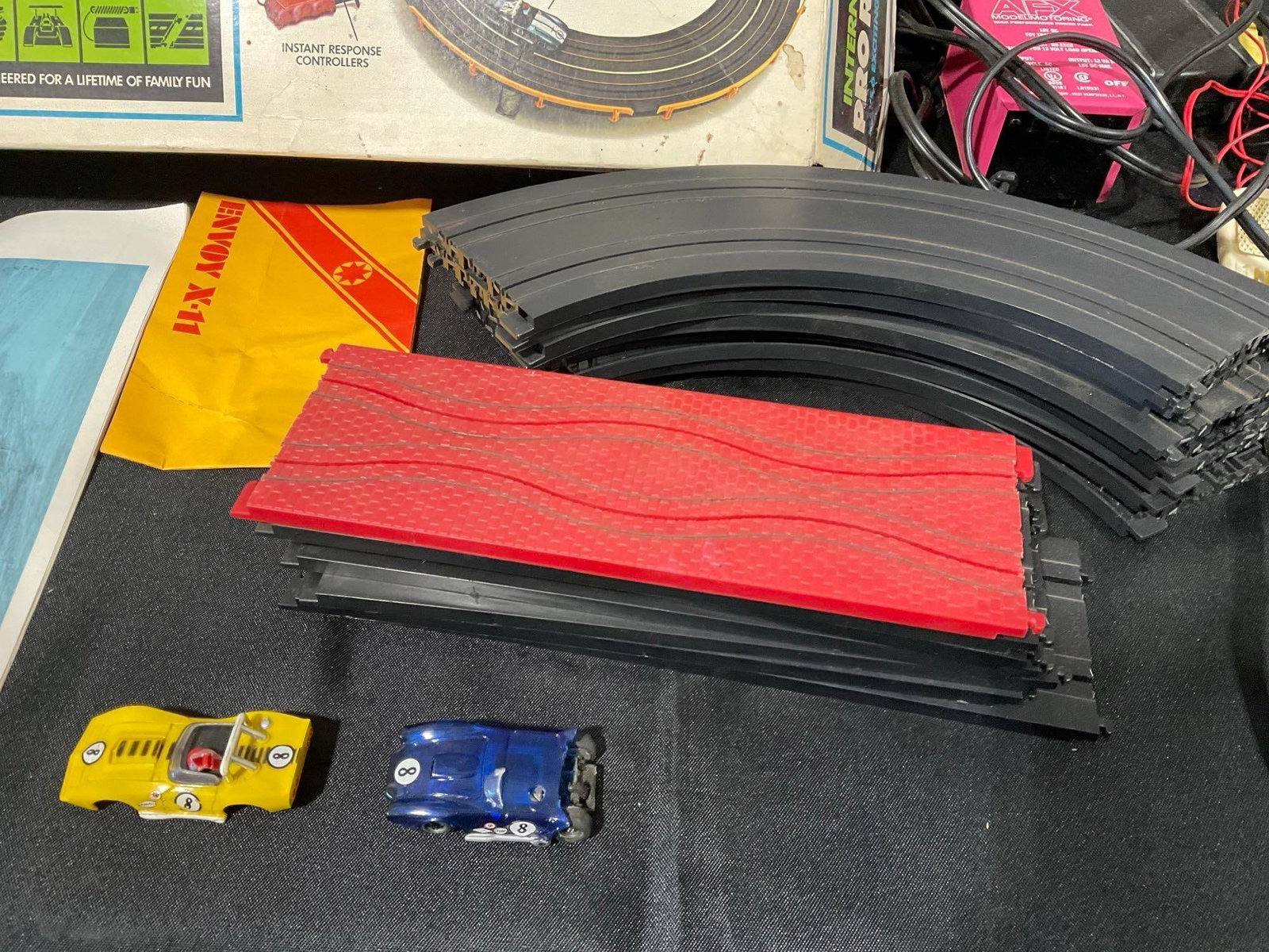 TycoPro International Pro Racing Track Slot Cars, w/original box, transformer, track, manual & more - 5