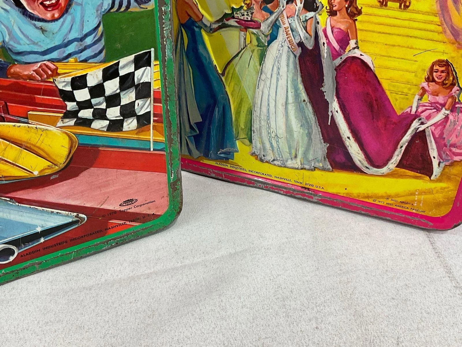 Vintage 1970 & 1972 Aladdin Industries Lunch Boxes, & Vintage 1970s Tonka Semi Cab Truck - 4